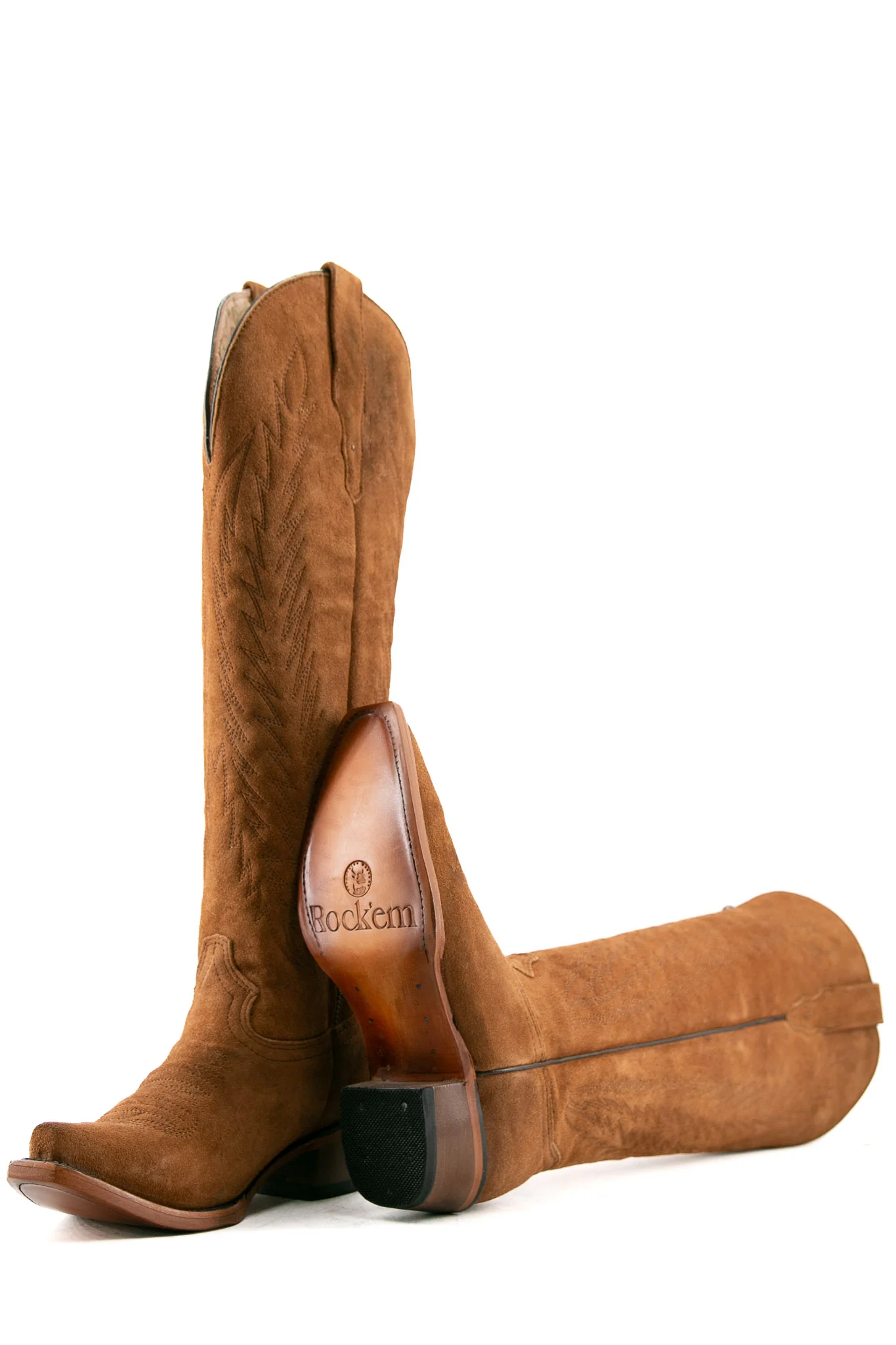 Georgina Gamuza Nude Tall Snip Toe Cowgirl Boot - Image 10
