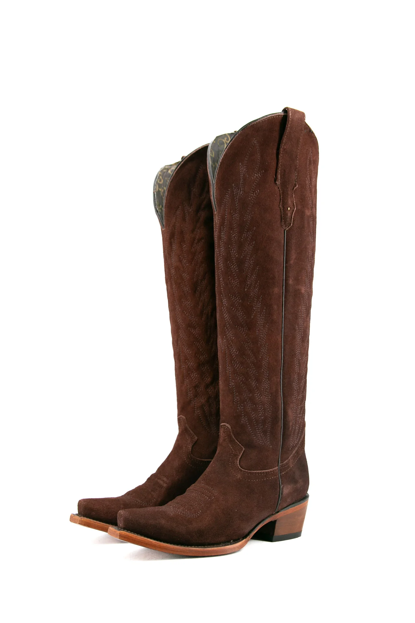 Georgina Gamuza Nude Tall Snip Toe Cowgirl Boot - Image 12