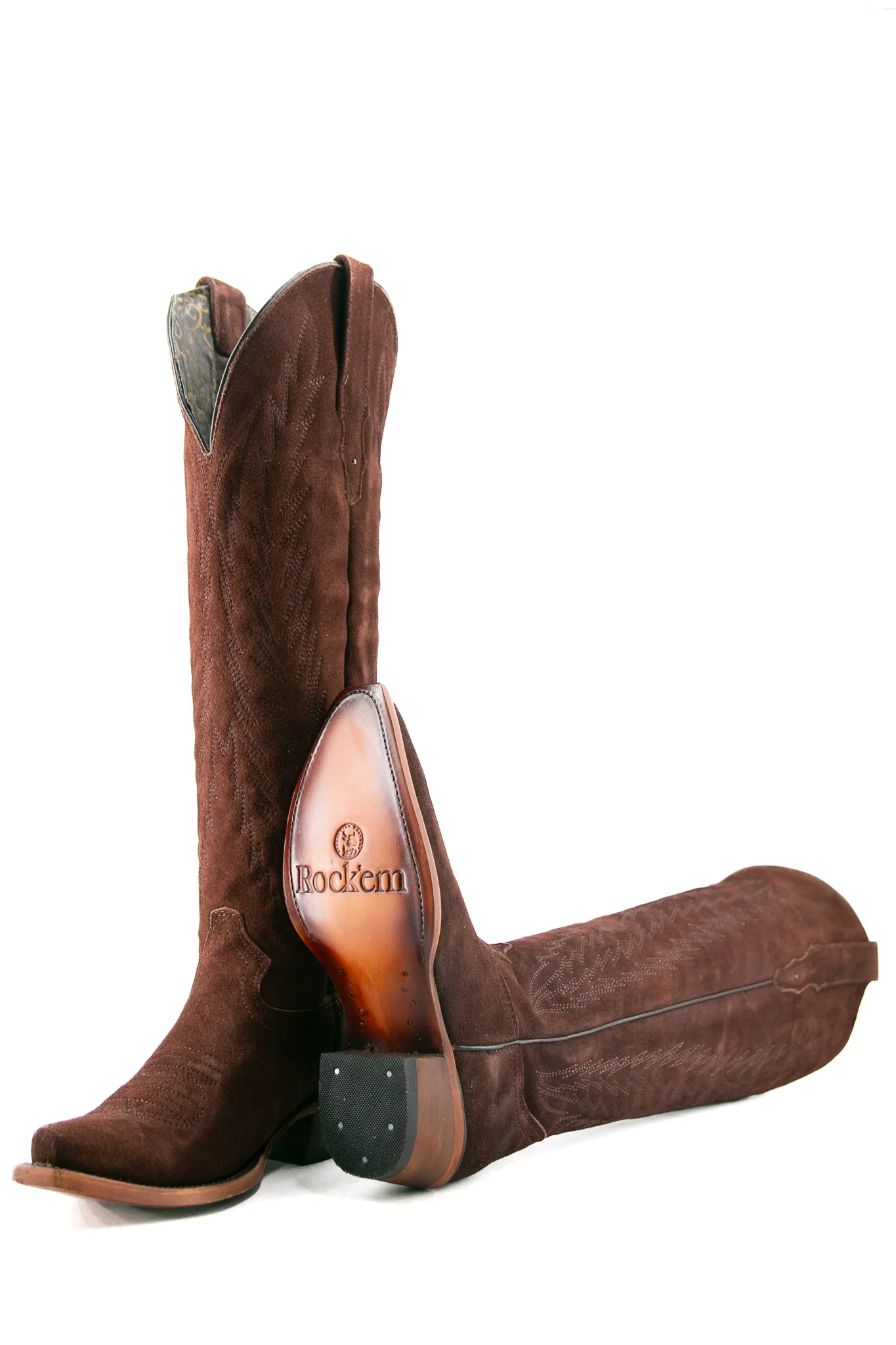 Georgina Gamuza Nude Tall Snip Toe Cowgirl Boot - Image 15