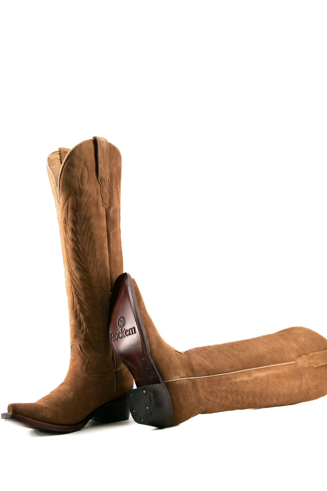 Georgina Gamuza Nude Tall Snip Toe Cowgirl Boot - Image 20