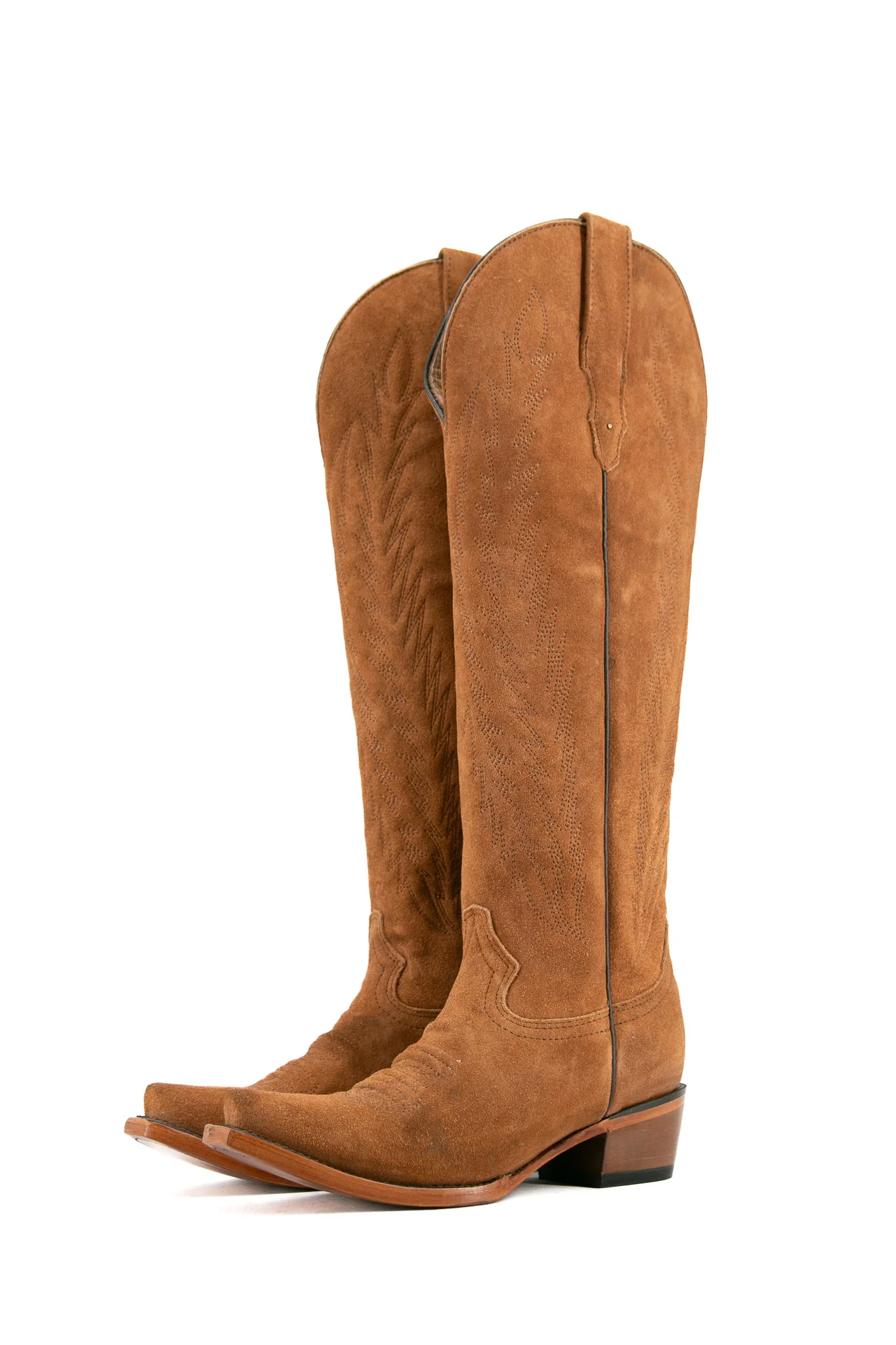 Georgina Gamuza Nude Tall Snip Toe Cowgirl Boot - Image 7