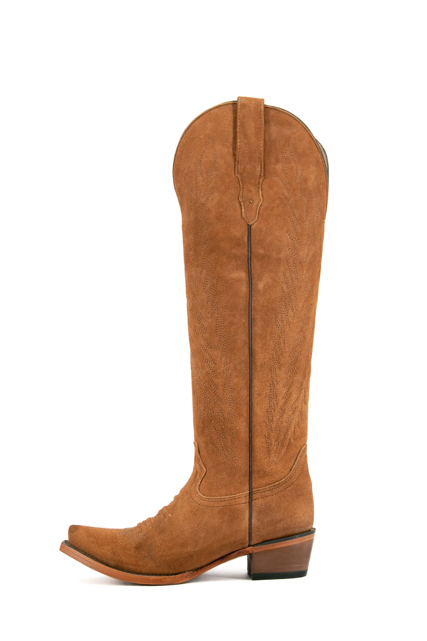 Georgina Gamuza Nude Tall Snip Toe Cowgirl Boot - Image 8