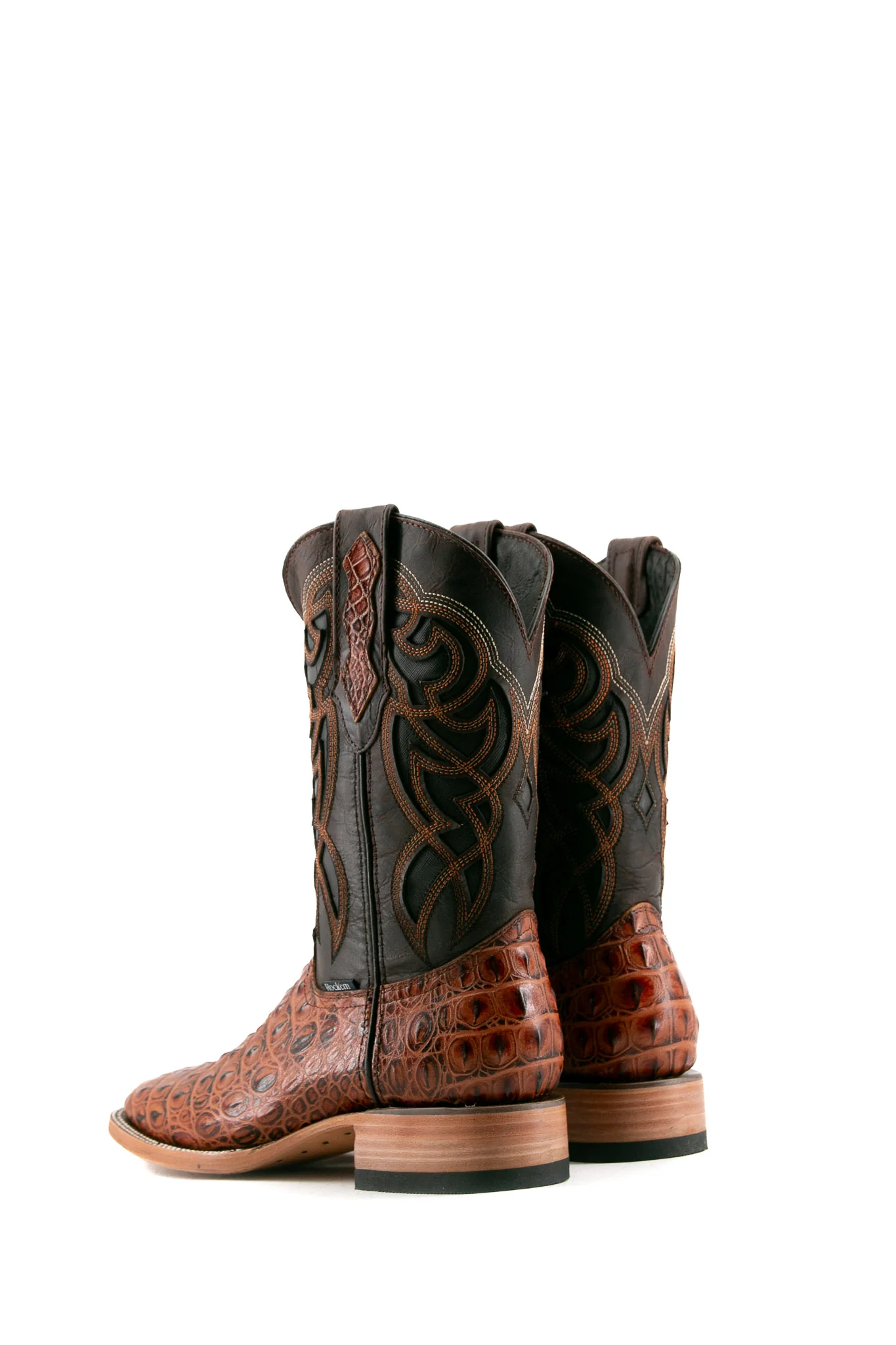 Caiman Hornback Square Toe Cowboy Boot - Image 13