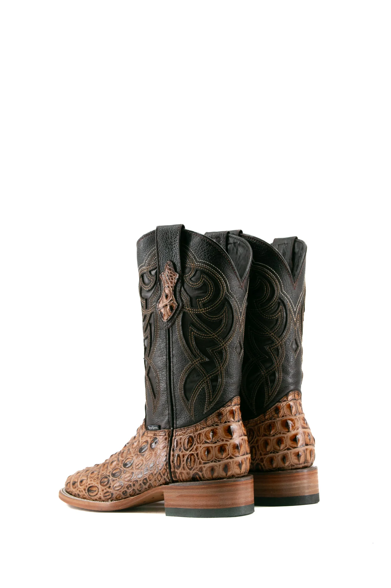 Caiman Hornback Square Toe Cowboy Boot - Image 18