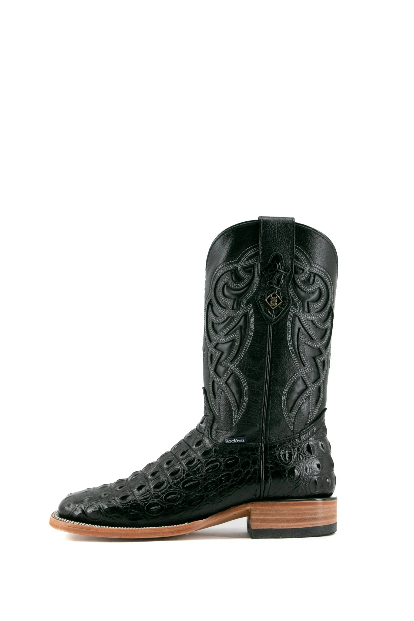 Caiman Hornback Square Toe Cowboy Boot - Image 2