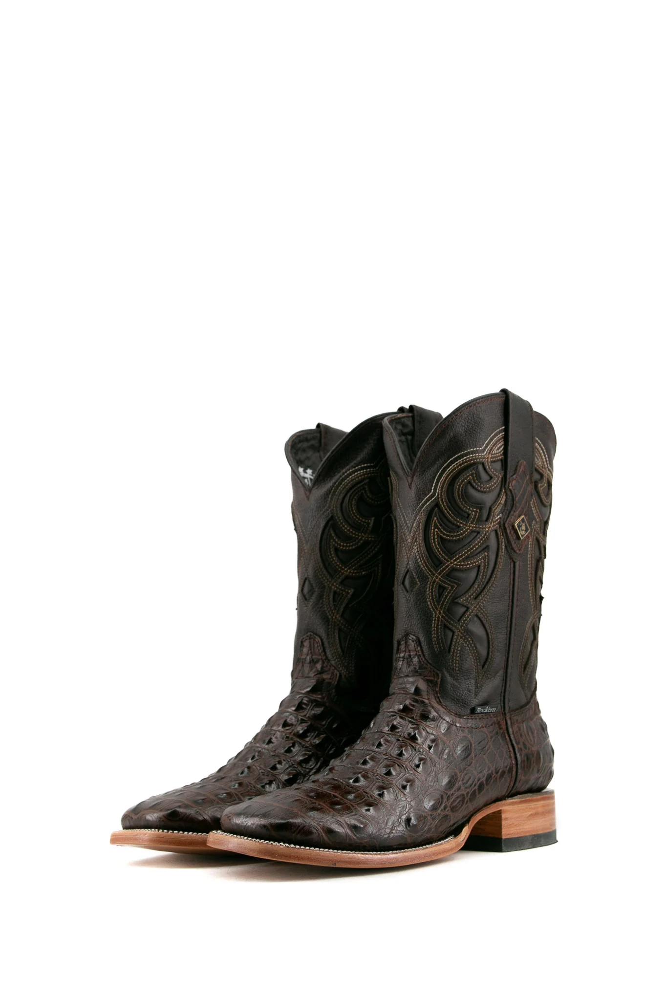 Caiman Hornback Square Toe Cowboy Boot - Image 21