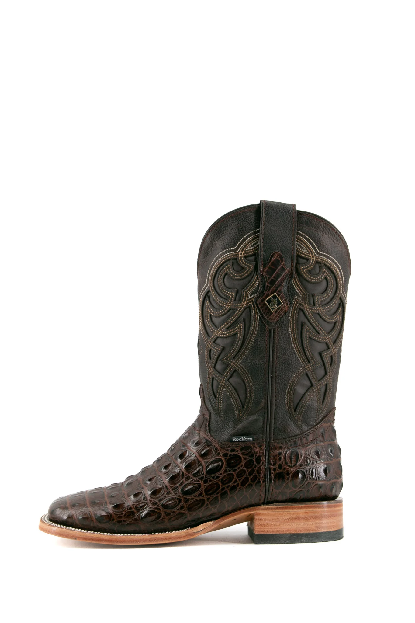Caiman Hornback Square Toe Cowboy Boot - Image 22