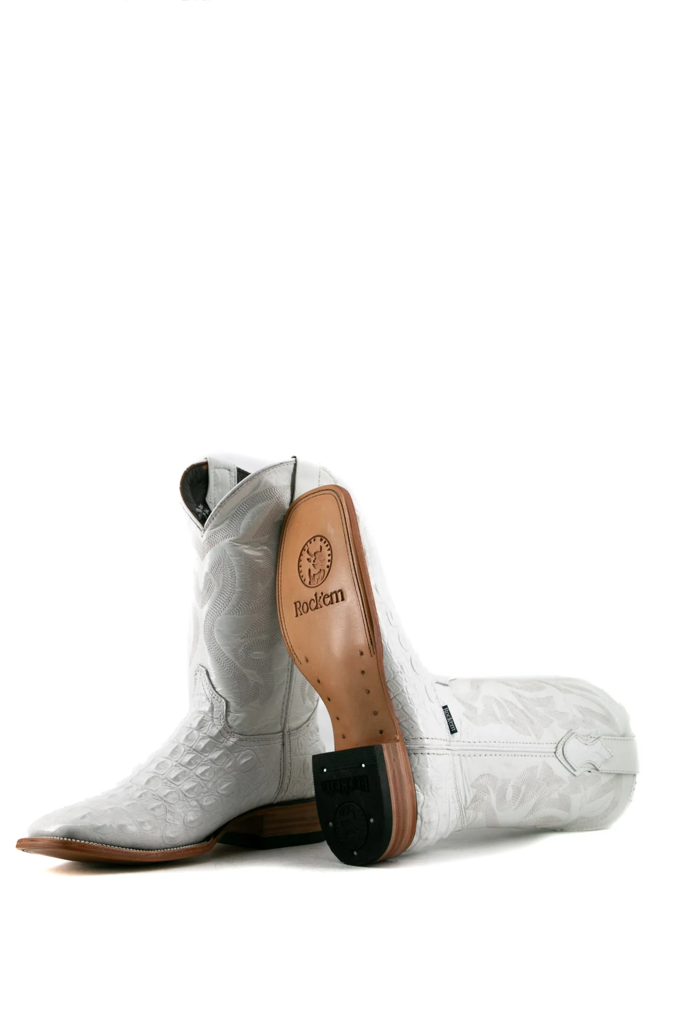 Caiman Hornback Square Toe Cowboy Boot - Image 29