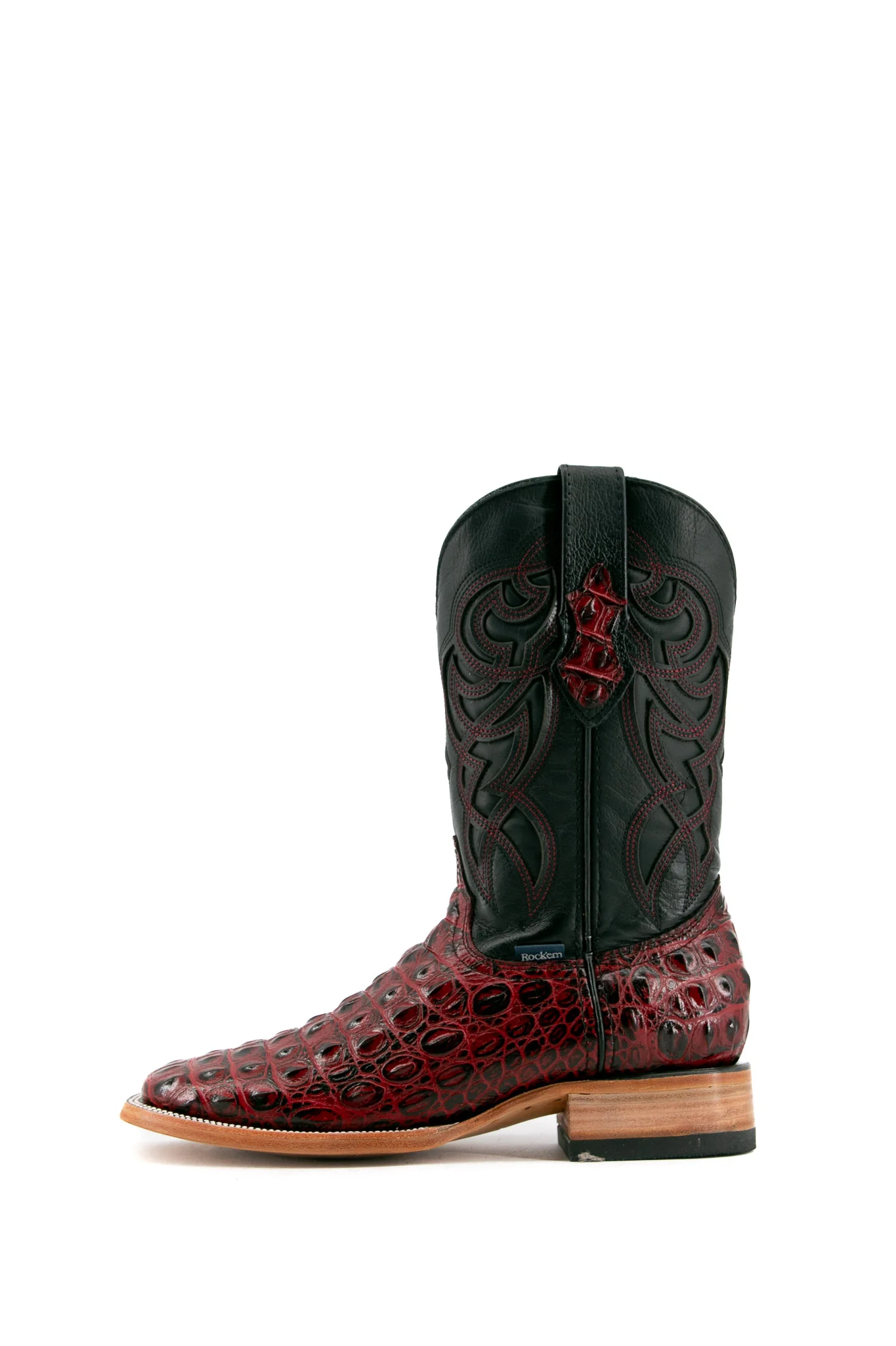 Caiman Hornback Square Toe Cowboy Boot - Image 32