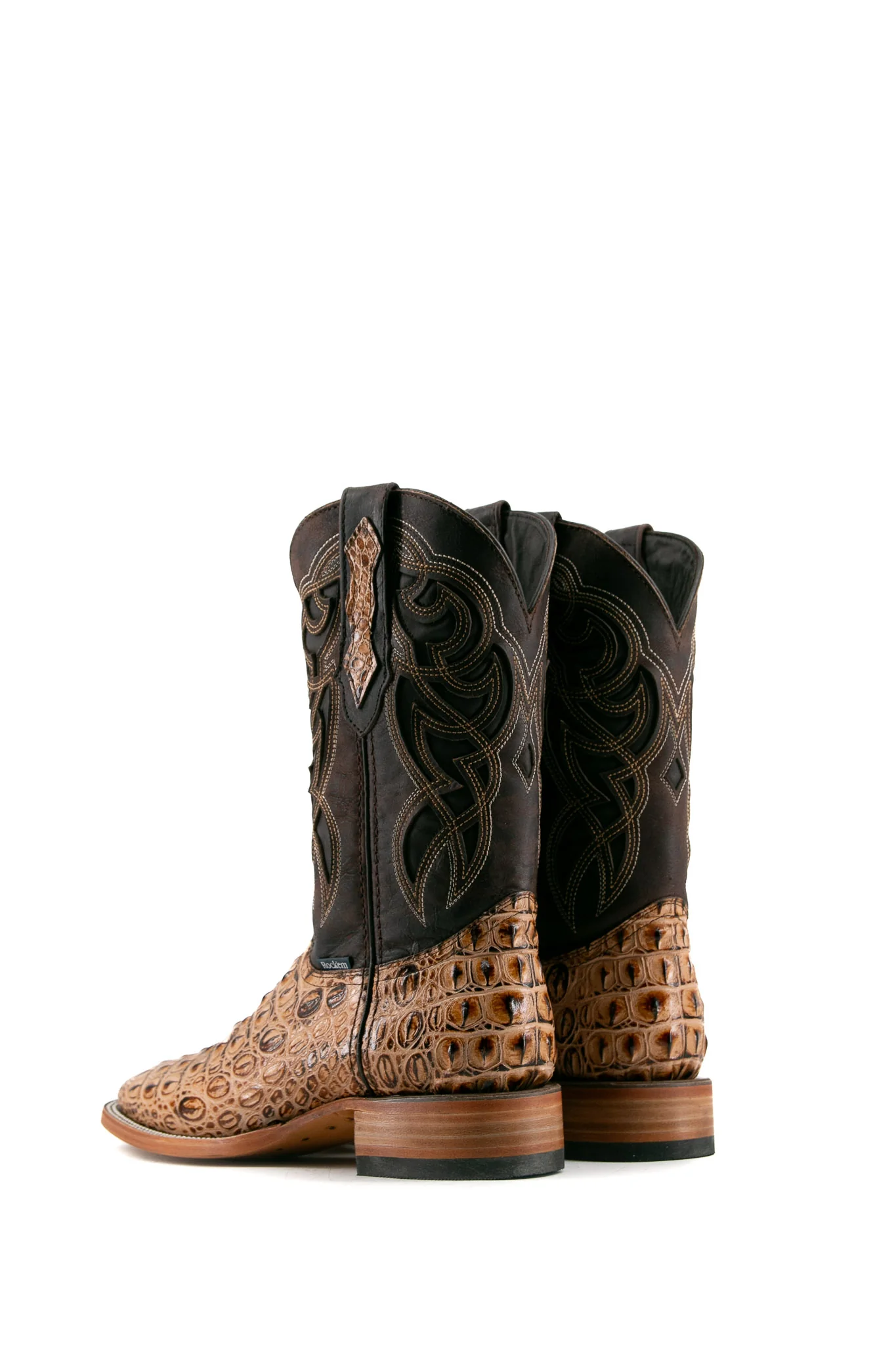 Caiman Hornback Square Toe Cowboy Boot - Image 38
