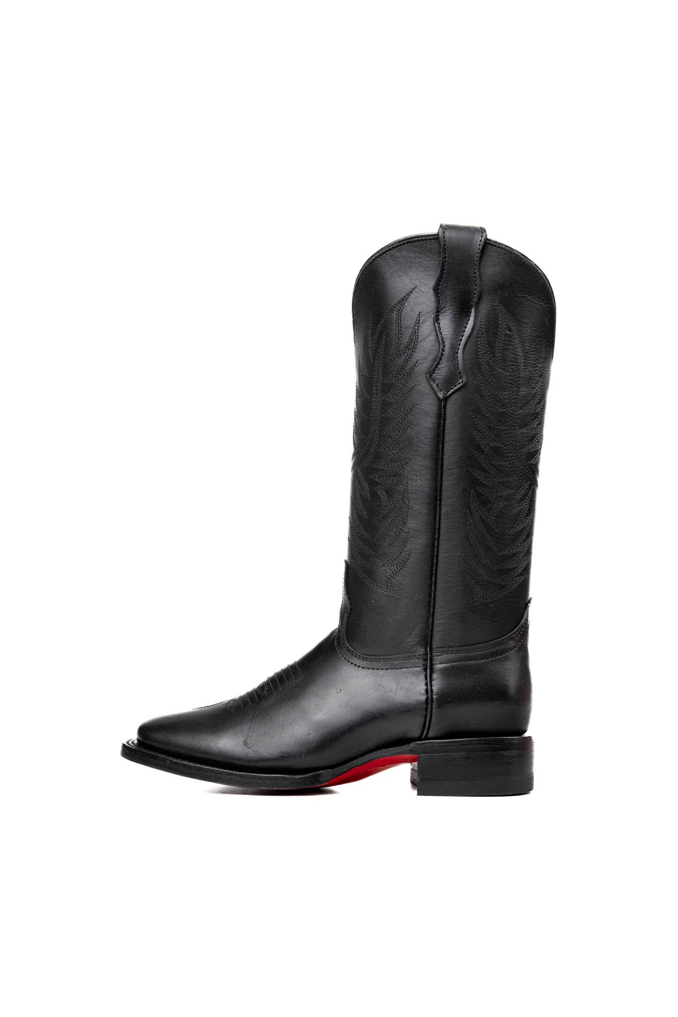 406 Ruby Ebano Red Sole Square Toe Cowgirl Boot - Image 6