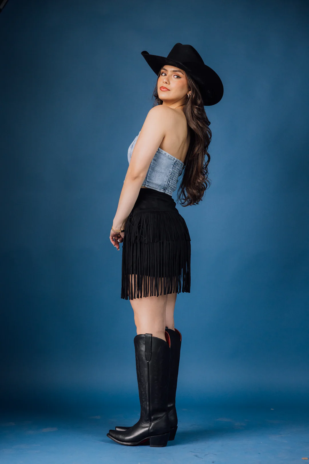 Tiered Fringe Mini Skirt - Image 4