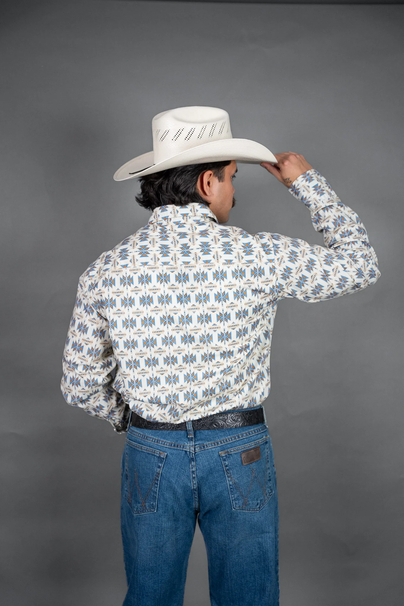 Tin Haul Serape Print Mens Long Sleeve Shirt - Image 3