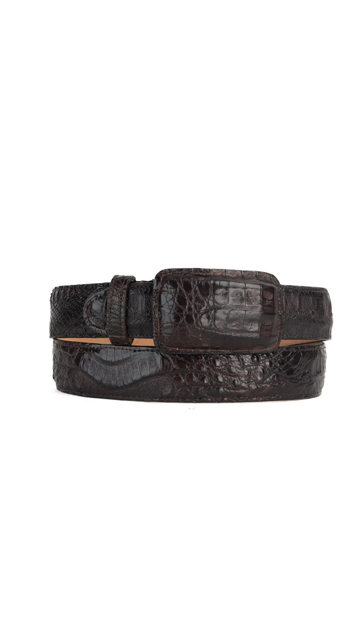Tommy Exotic Caiman Cowboy Belt - Image 3