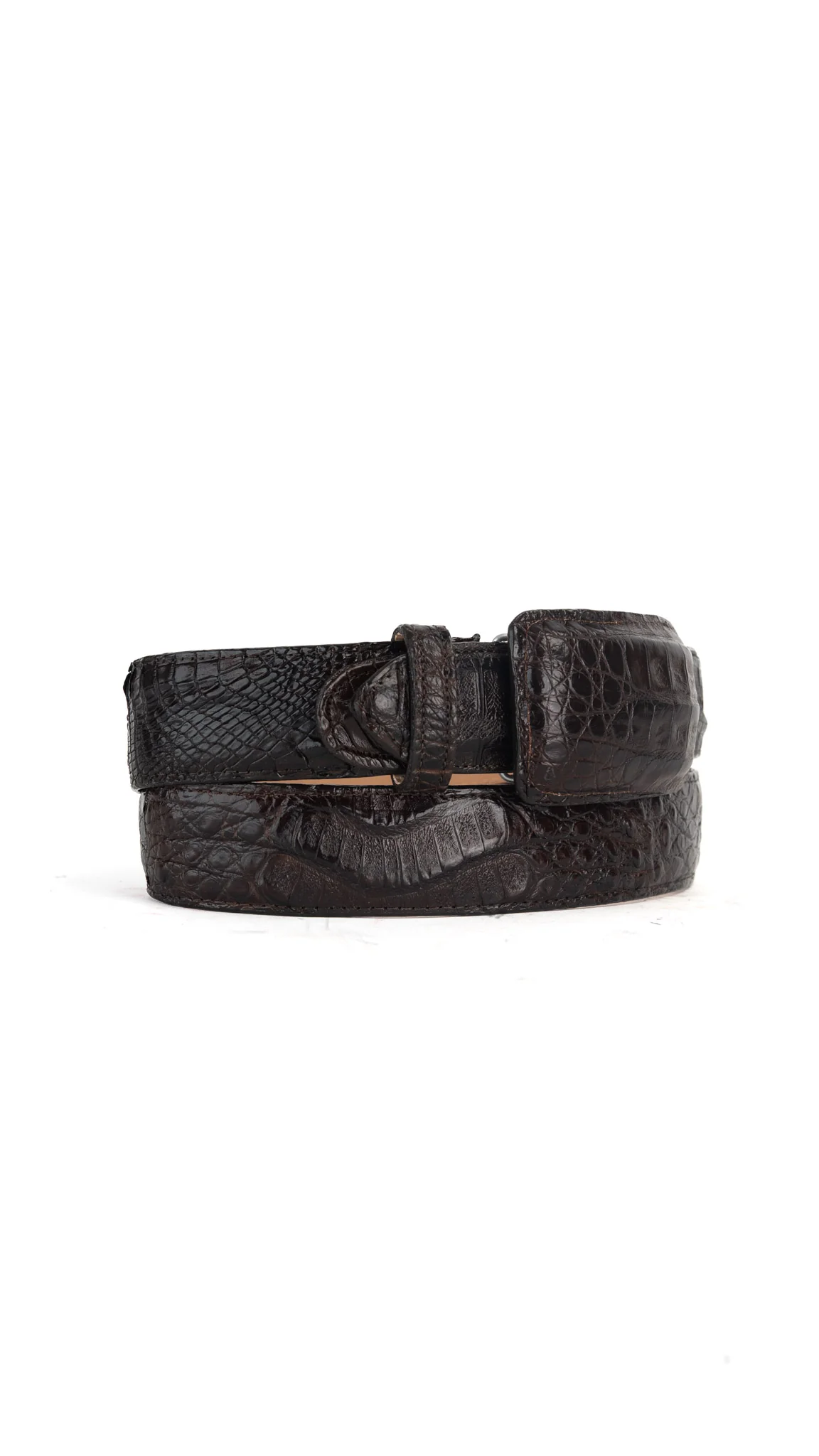 Tommy Exotic Caiman Cowboy Belt - Image 4
