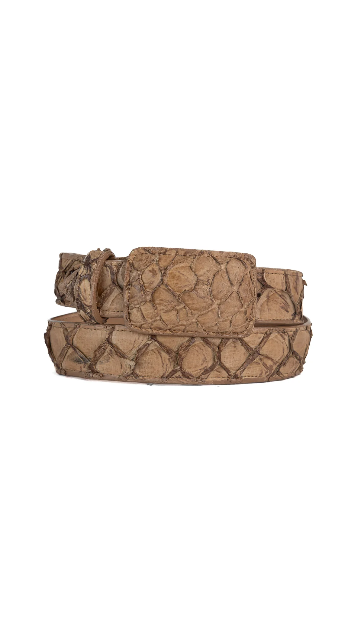 Tommy Exotic Pirarucu Cowboy Belt - Image 12