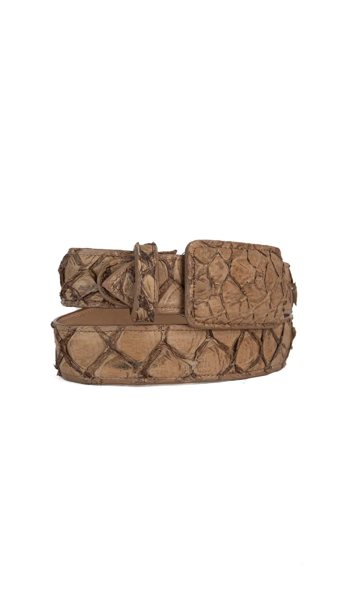 Tommy Exotic Pirarucu Cowboy Belt - Image 13