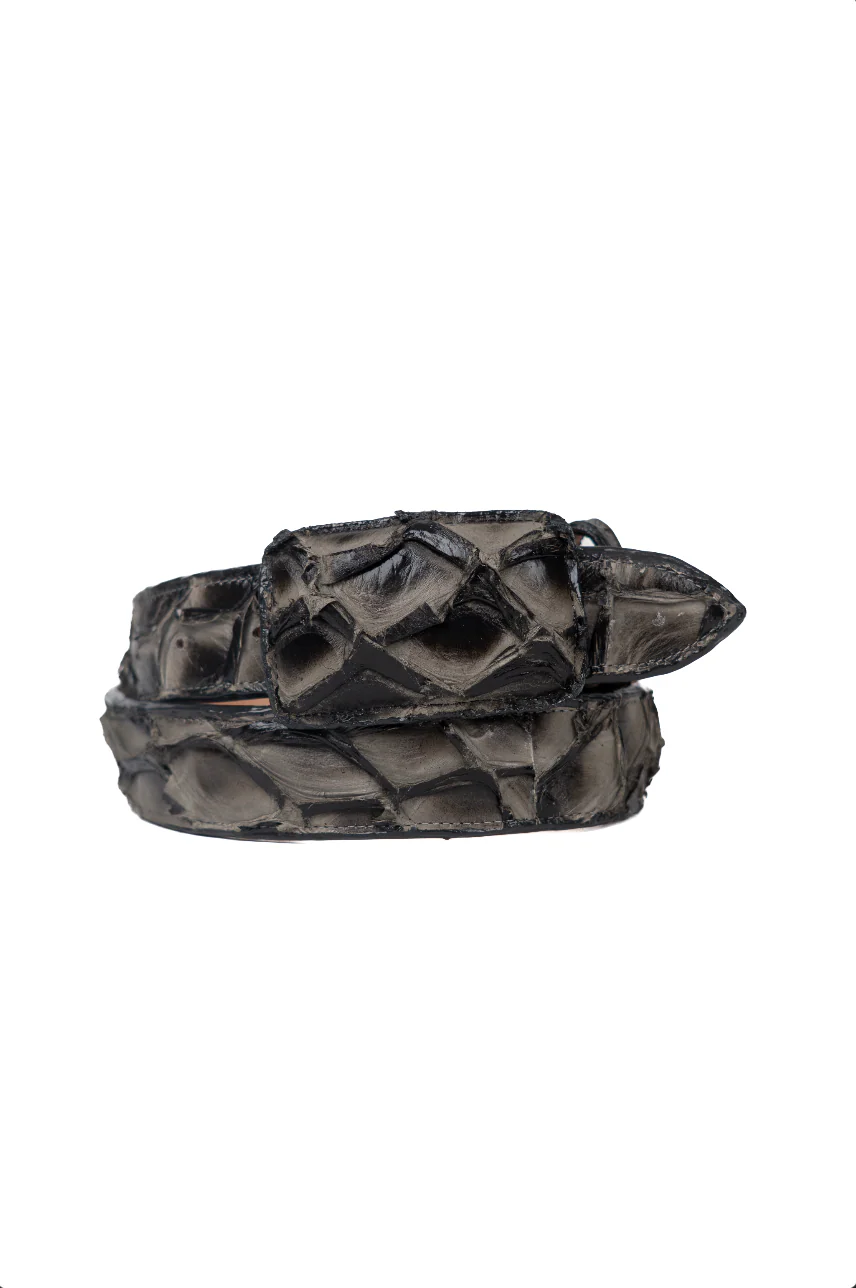 Tommy Exotic Pirarucu Cowboy Belt - Image 14