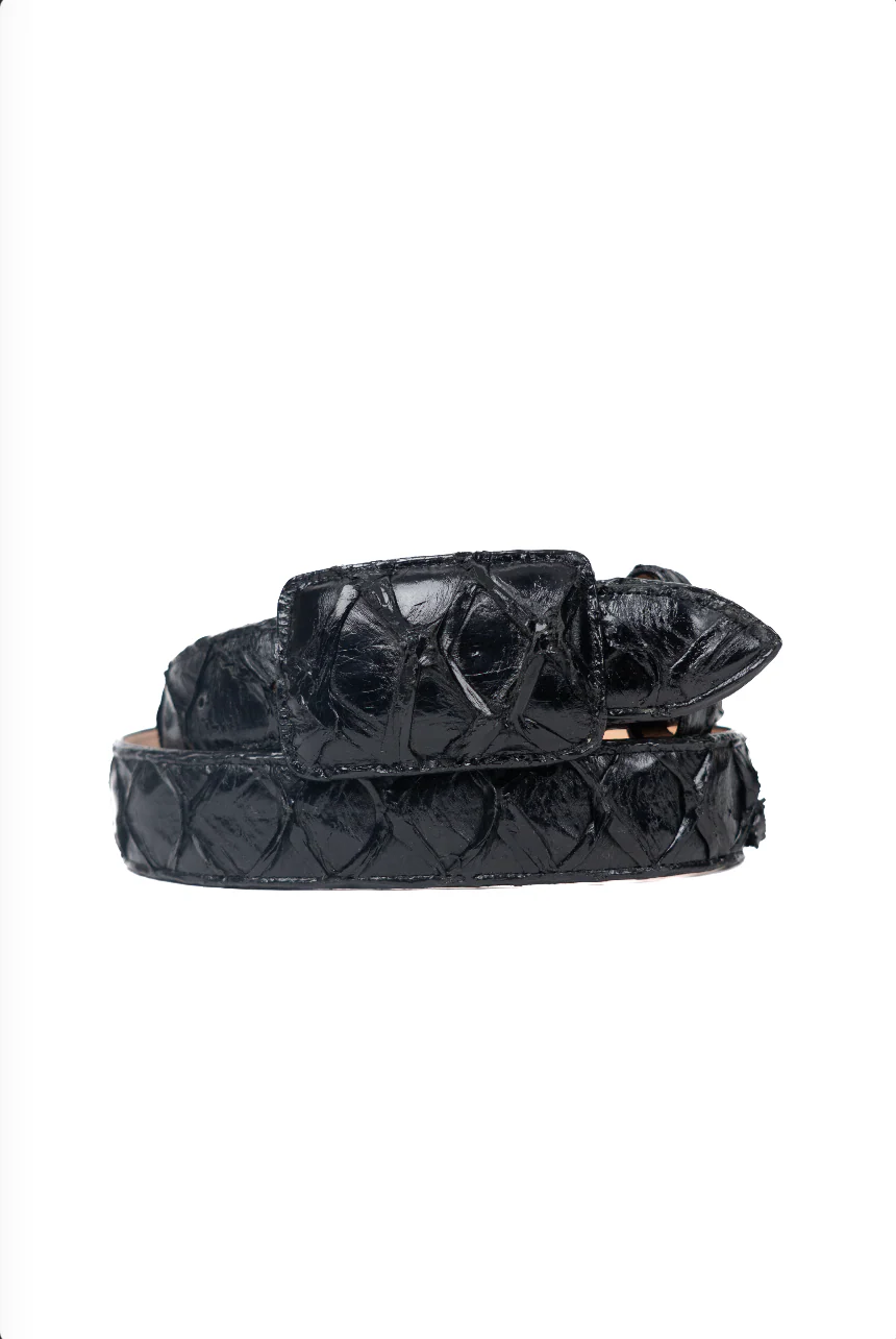 Tommy Exotic Pirarucu Cowboy Belt - Image 16
