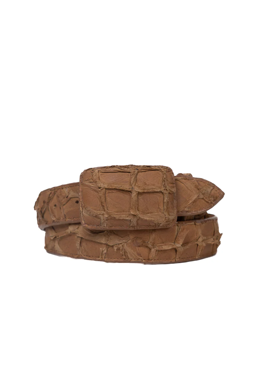 Tommy Exotic Pirarucu Cowboy Belt - Image 18