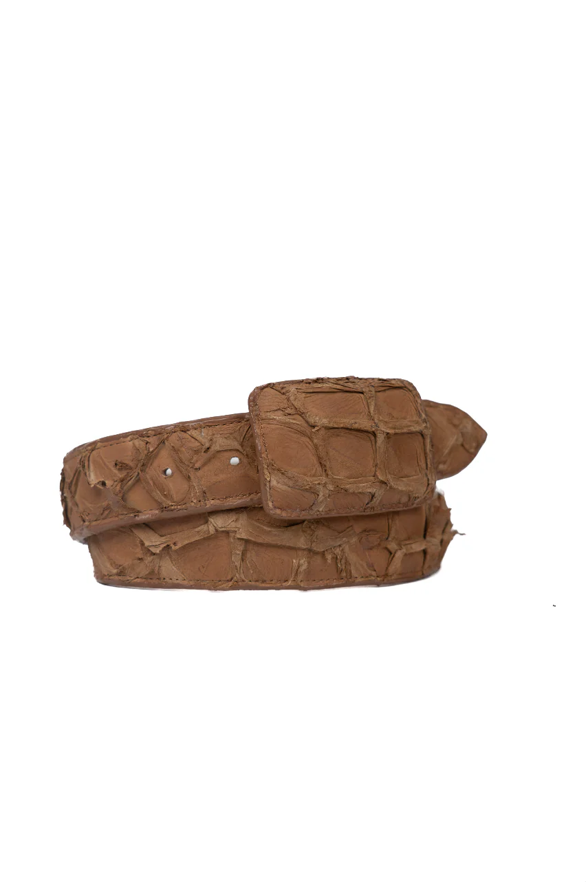 Tommy Exotic Pirarucu Cowboy Belt - Image 19