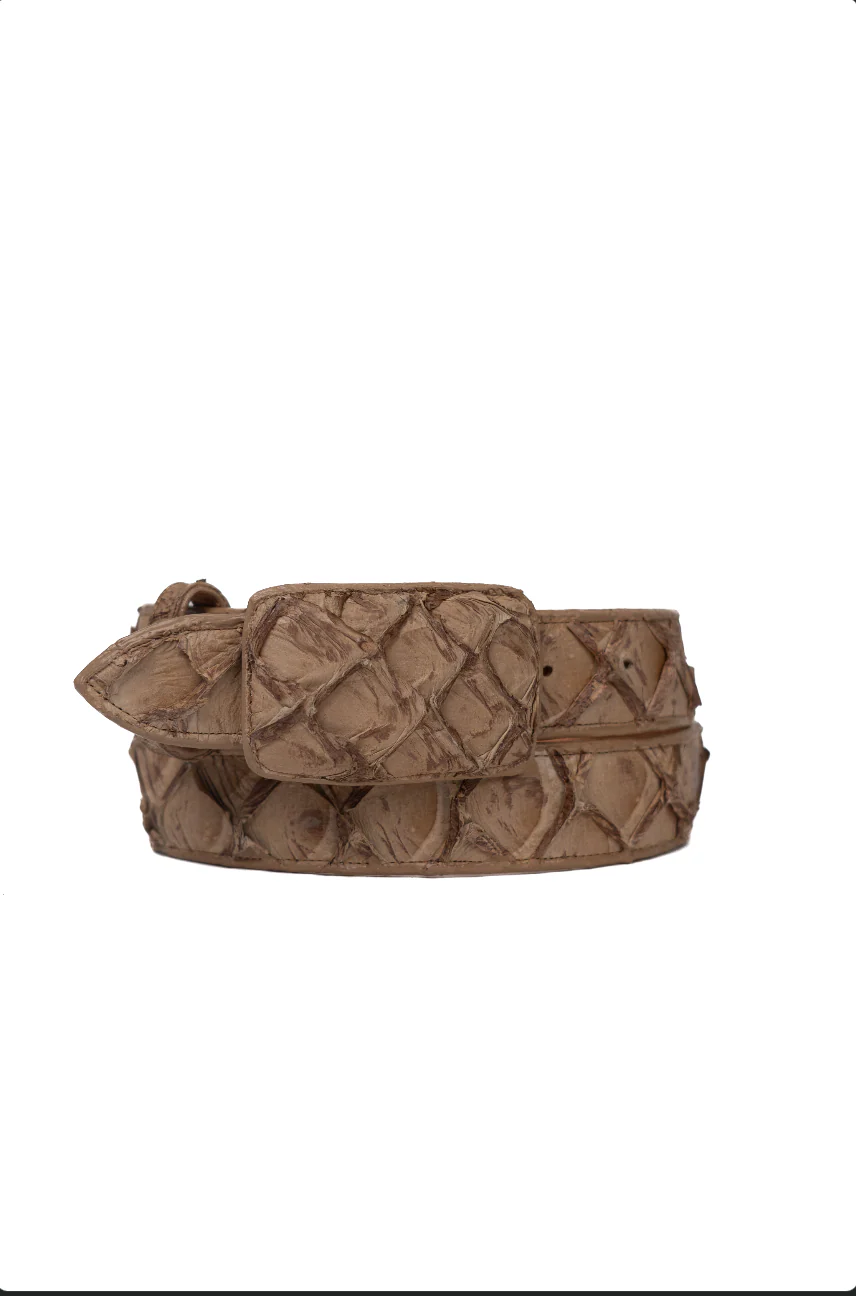 Tommy Exotic Pirarucu Cowboy Belt - Image 20