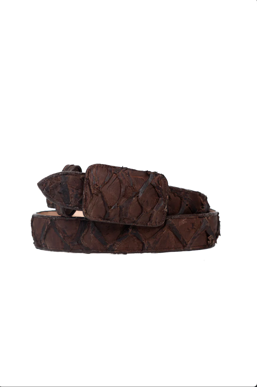 Tommy Exotic Pirarucu Cowboy Belt - Image 22
