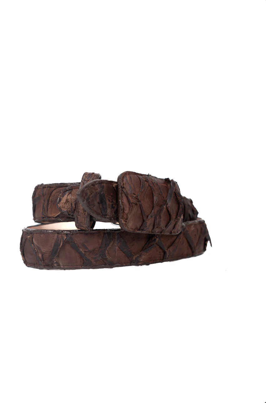 Tommy Exotic Pirarucu Cowboy Belt - Image 23
