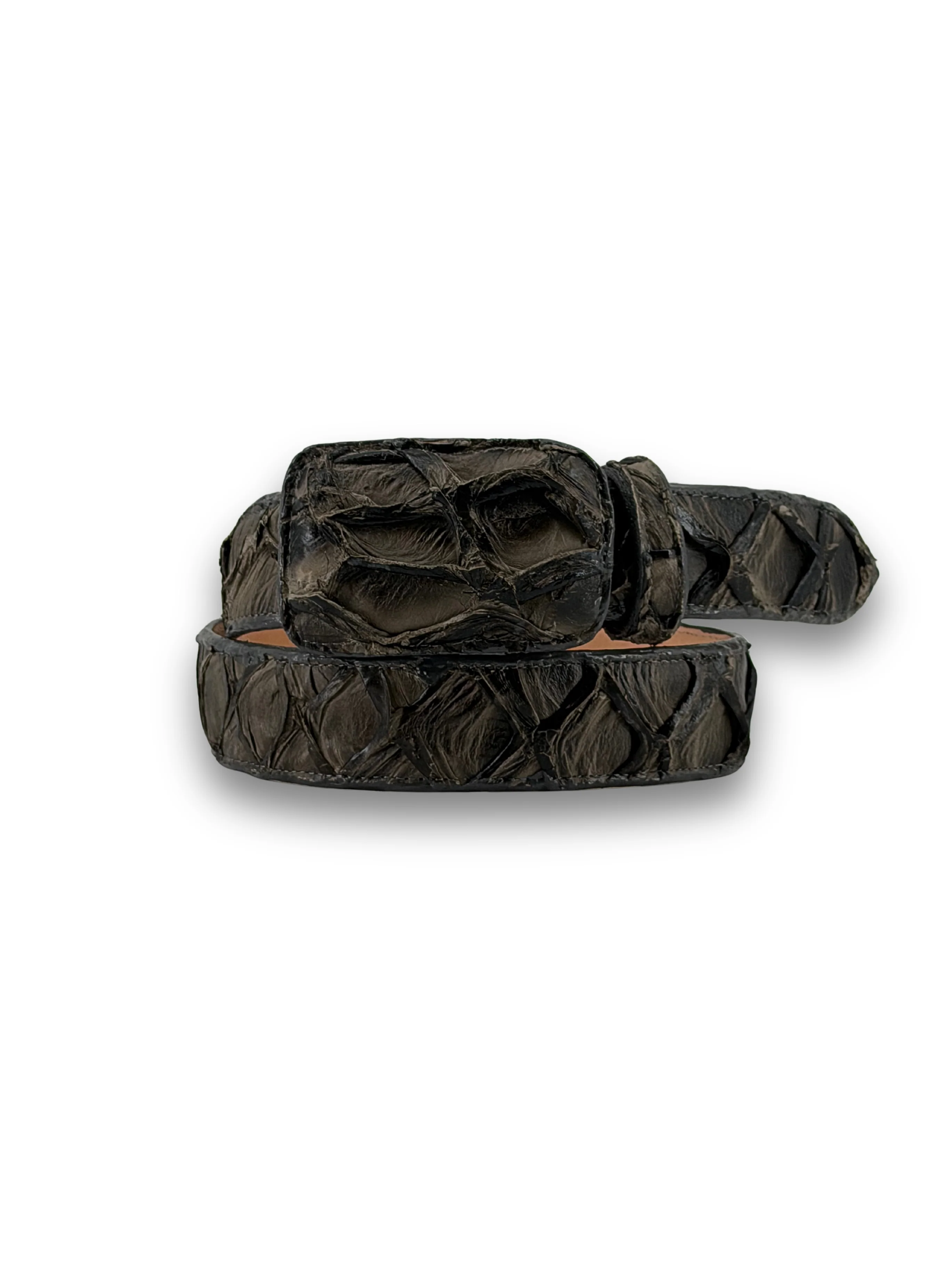 Tommy Exotic Pirarucu Cowboy Belt - Image 25