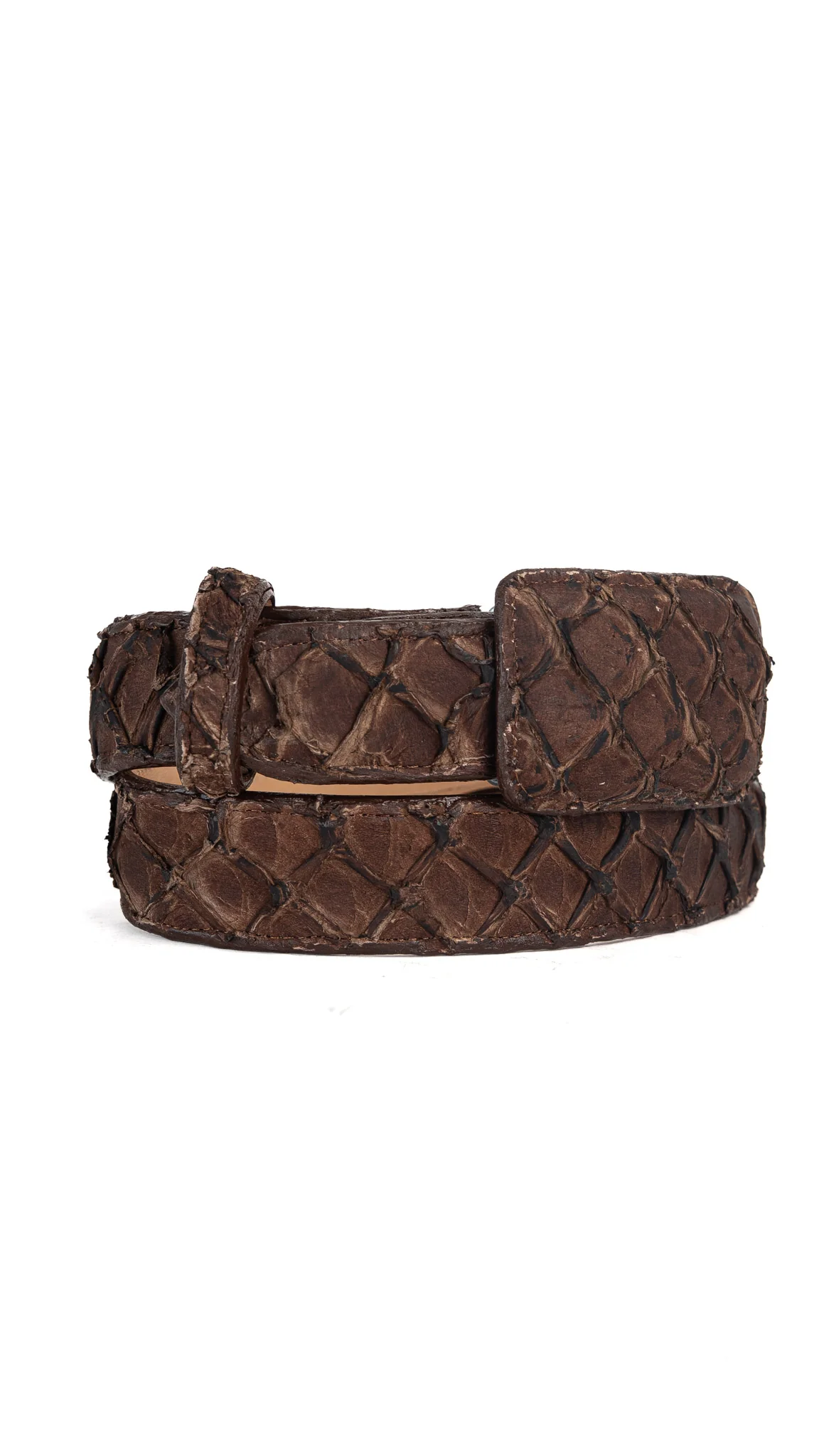 Tommy Exotic Pirarucu Cowboy Belt - Image 5