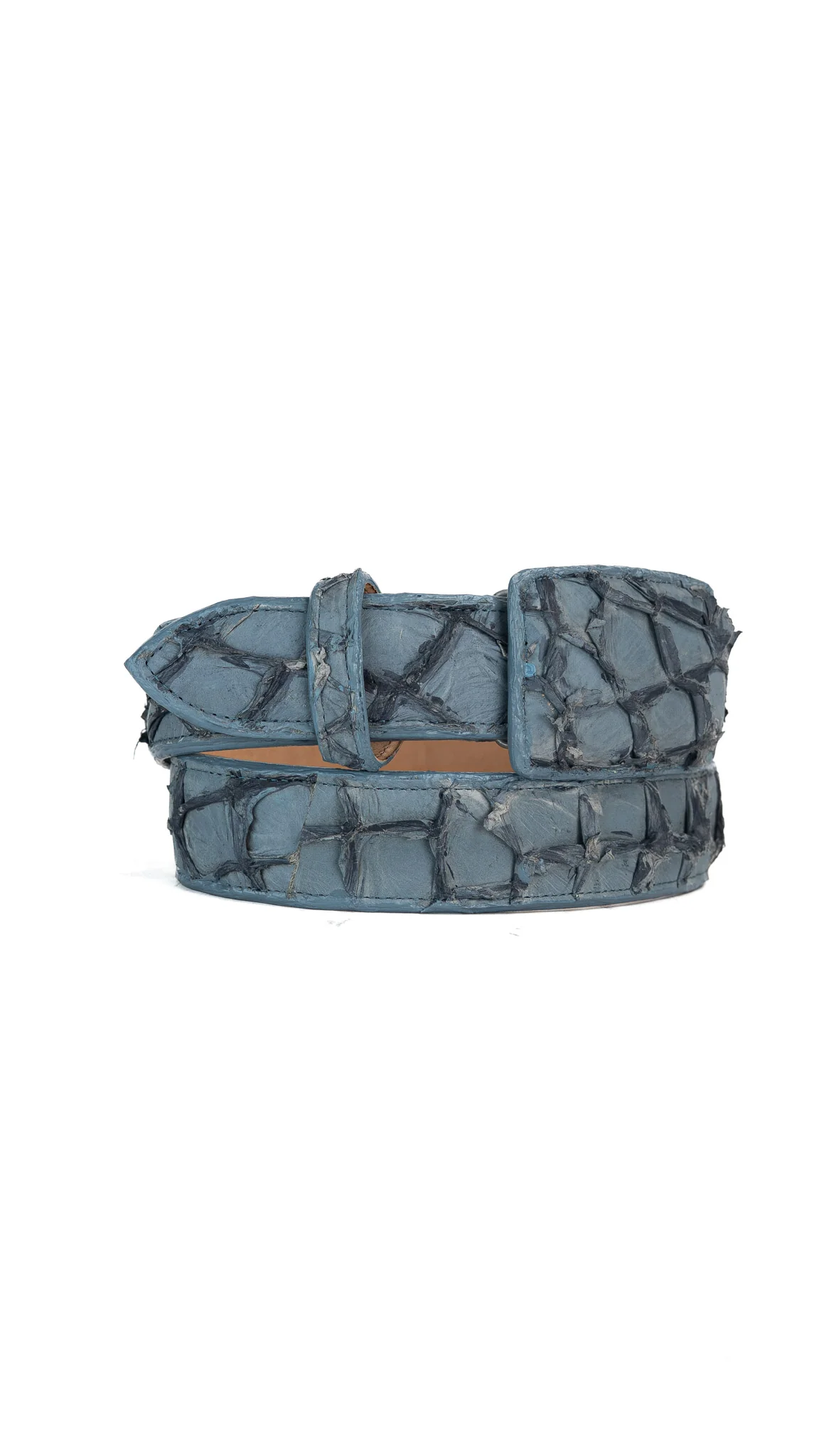 Tommy Exotic Pirarucu Cowboy Belt - Image 7