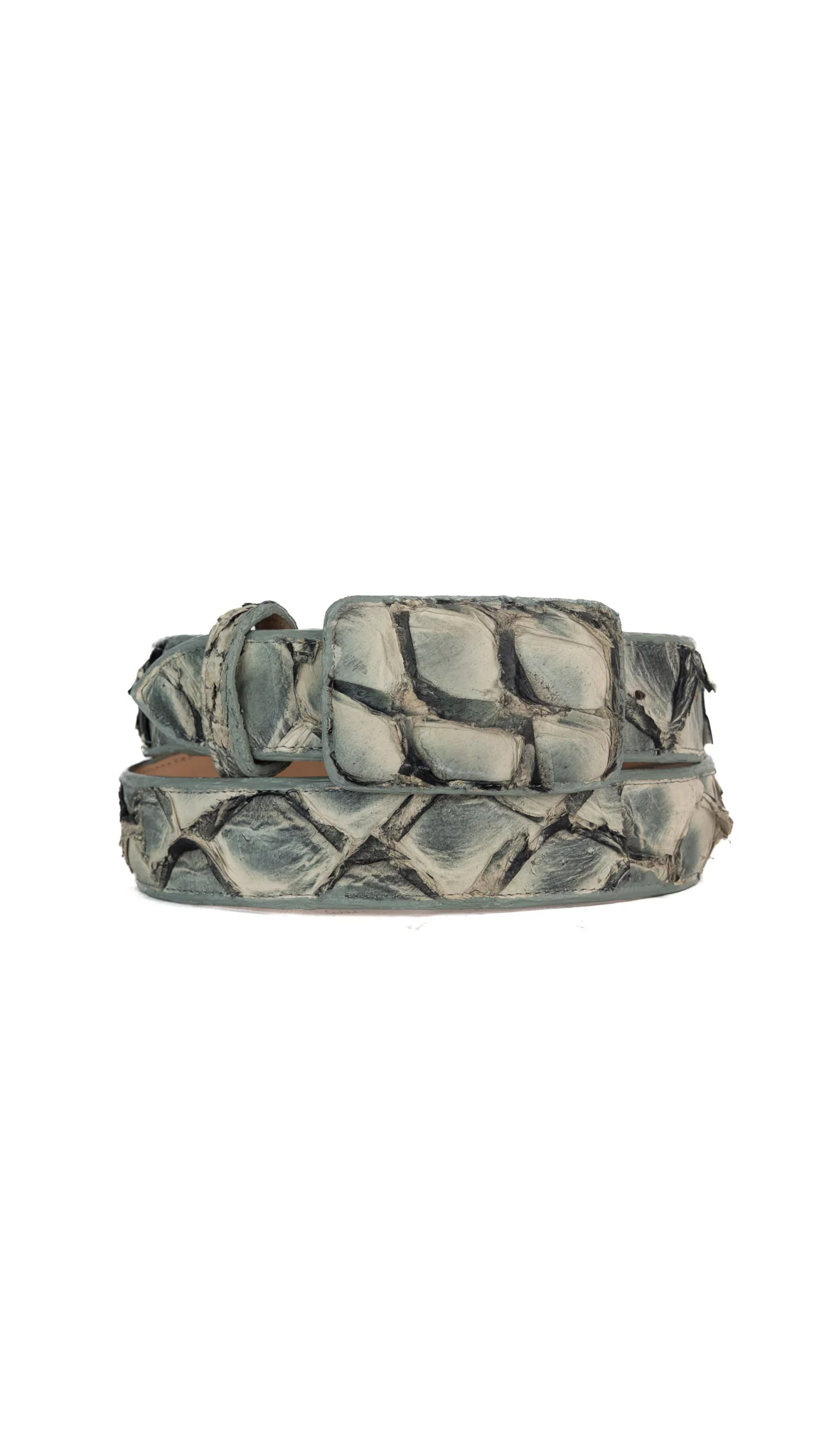 Tommy Exotic Pirarucu Cowboy Belt - Image 8