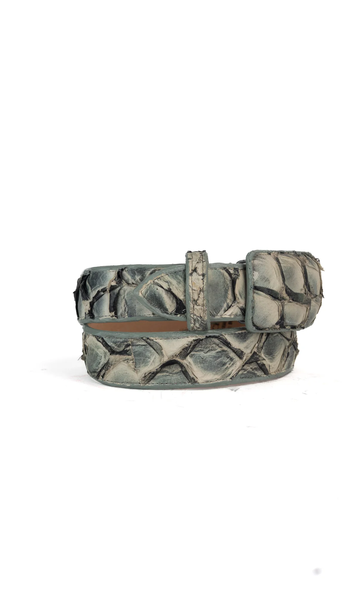 Tommy Exotic Pirarucu Cowboy Belt - Image 9