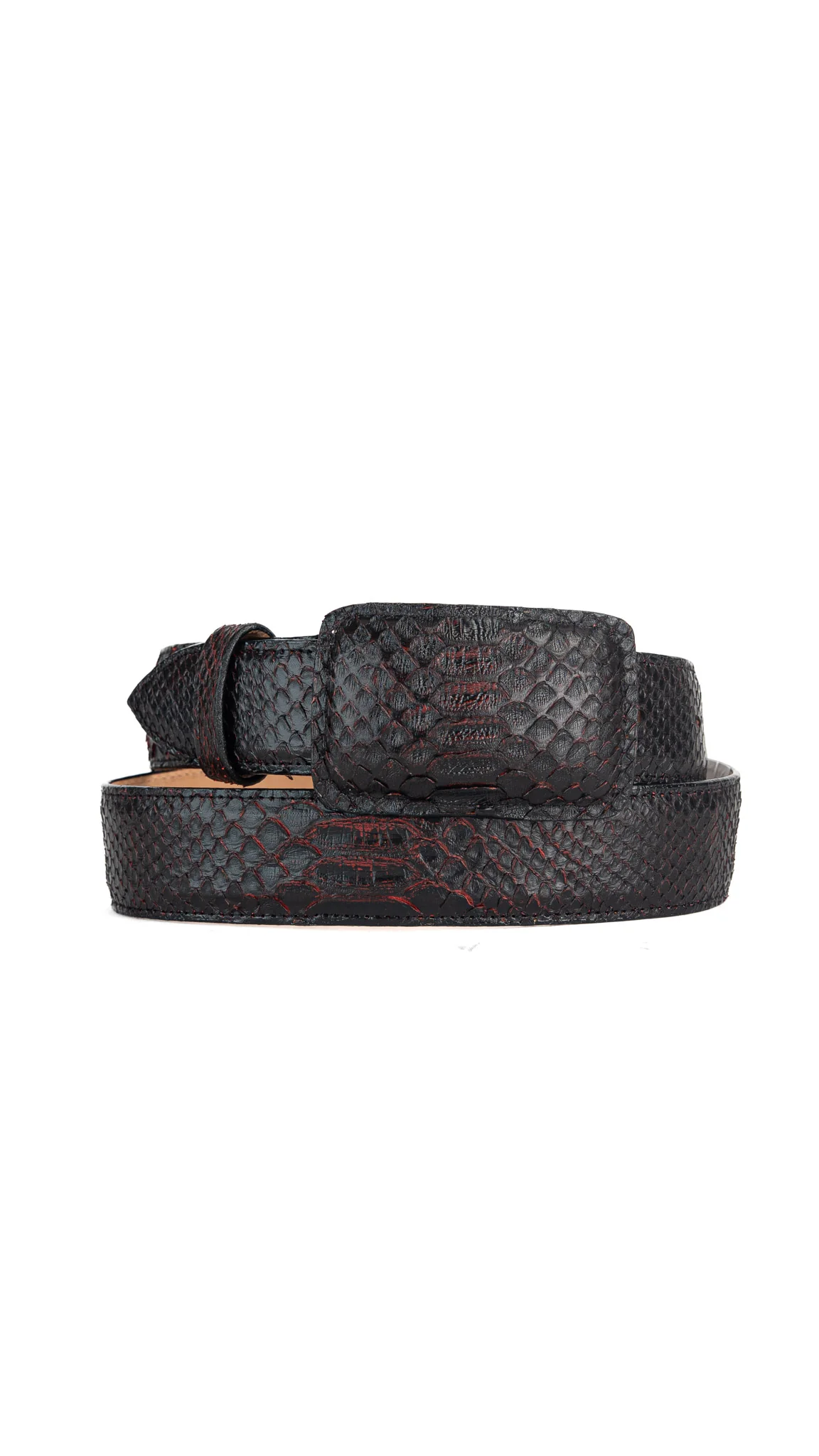 Tommy Exotic Python Cowboy Belt - Image 8