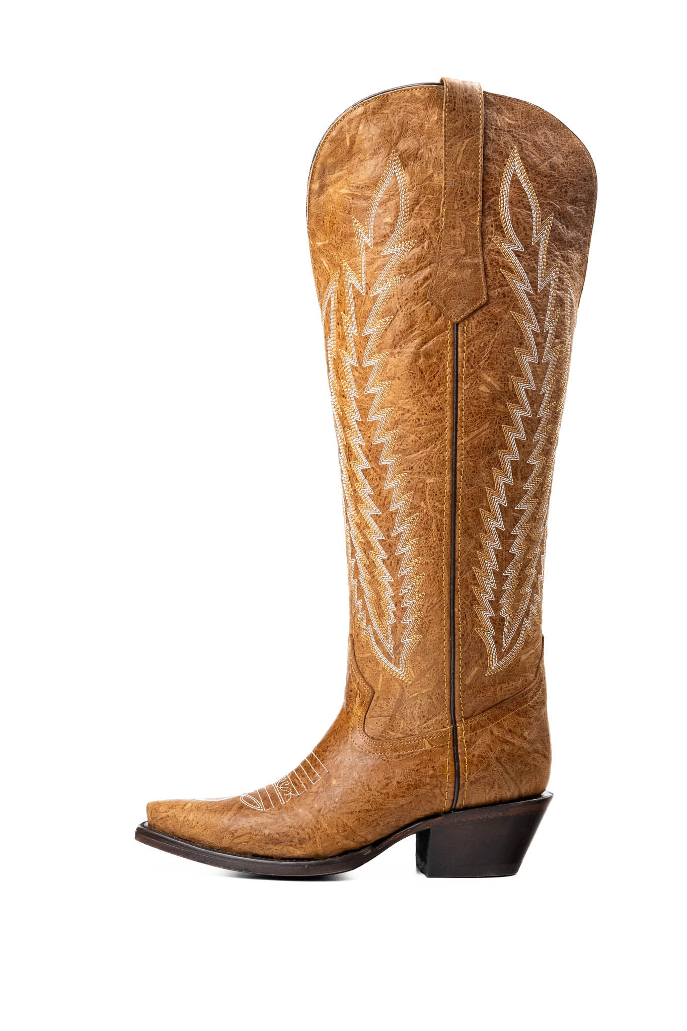 Gia Tall Wide Calf Snip Toe Cowgirl Boot - Image 10