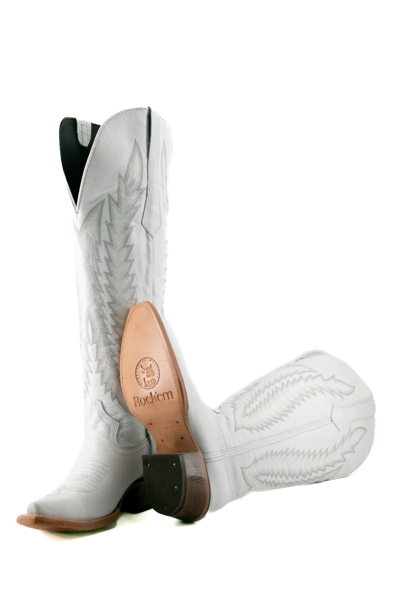 Gia Tall Wide Calf Snip Toe Cowgirl Boot - Image 24