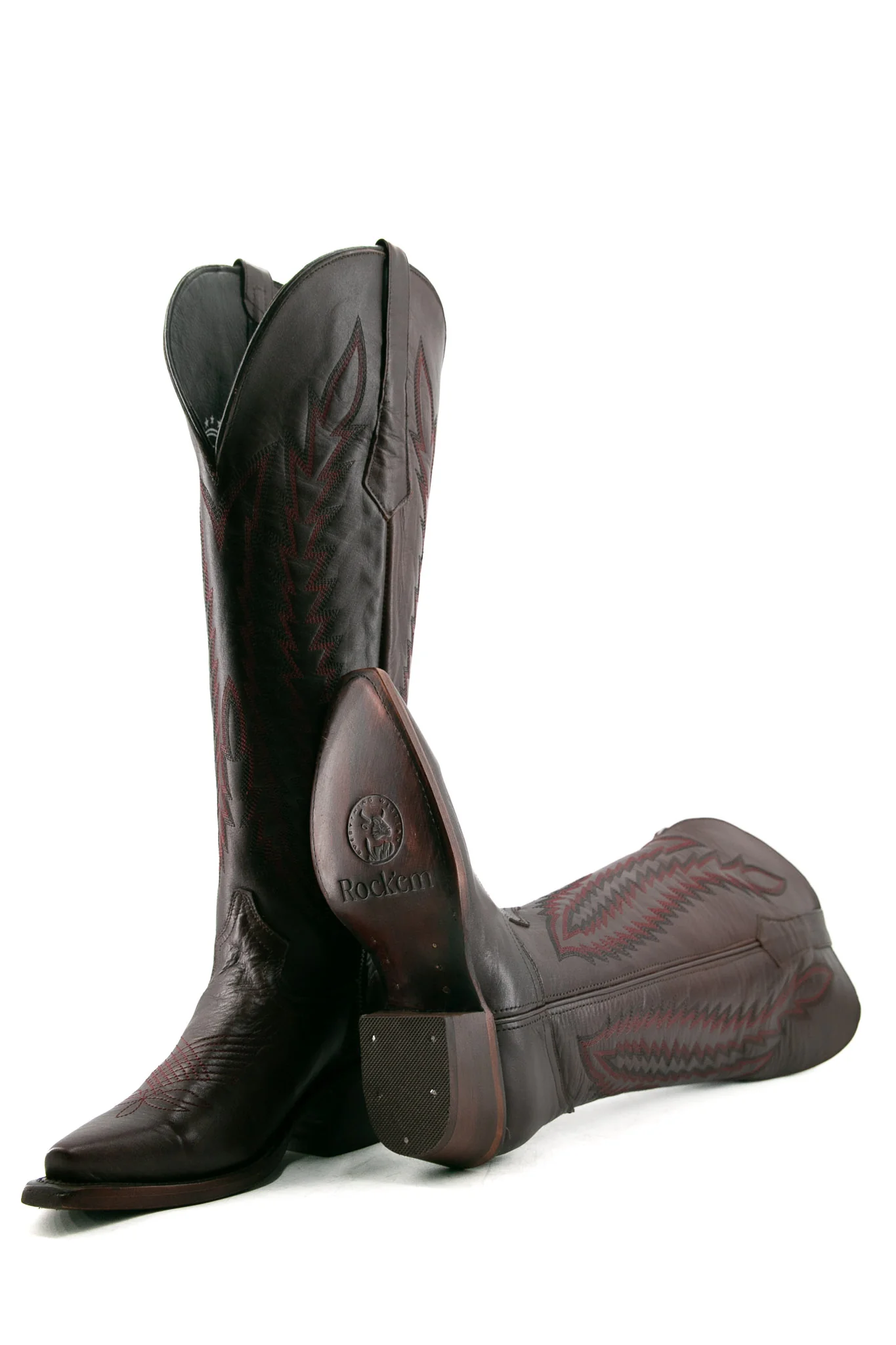 Gia Tall Wide Calf Snip Toe Cowgirl Boot - Image 37
