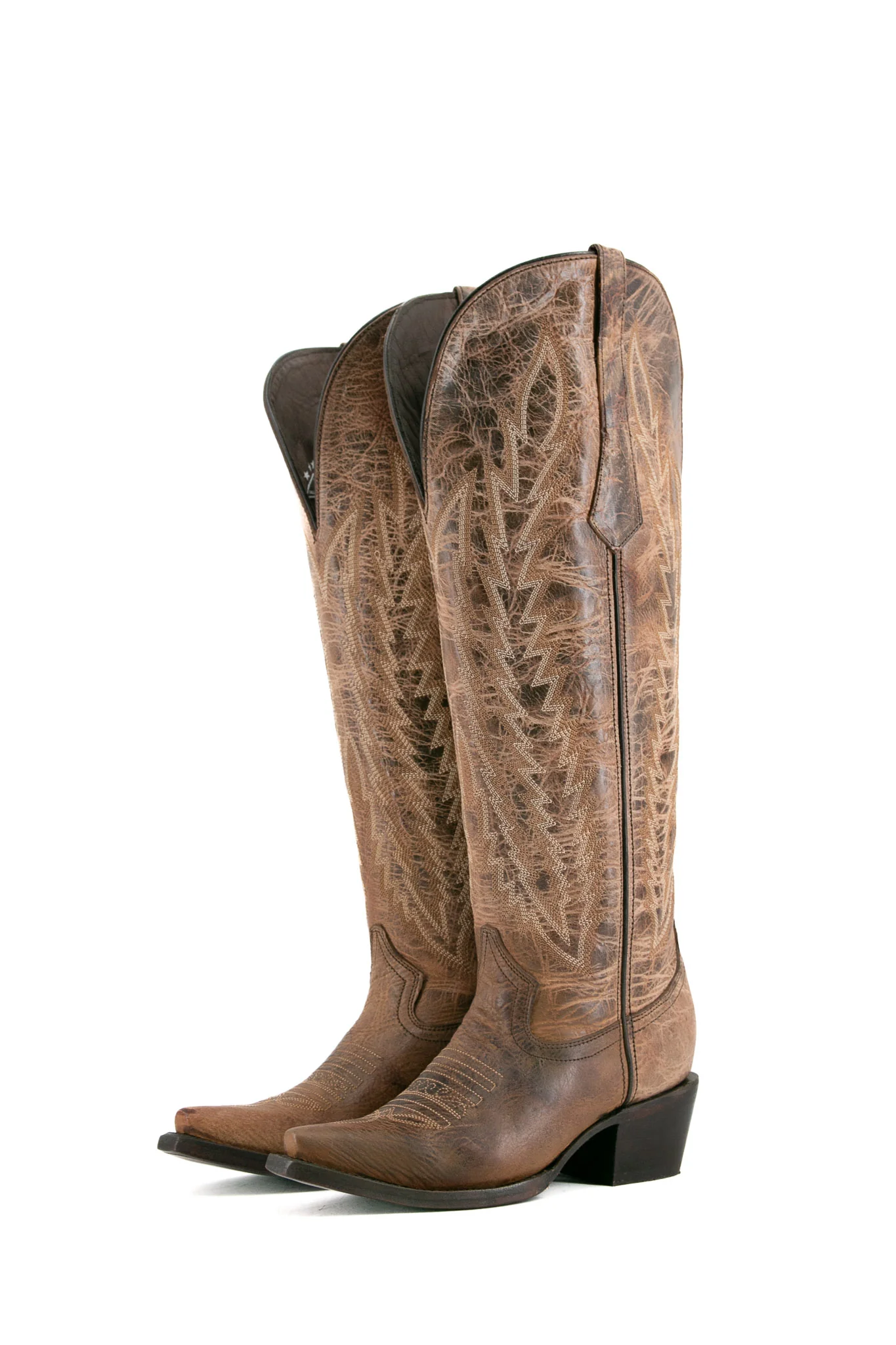 Gia Tall Wide Calf Snip Toe Cowgirl Boot - Image 39