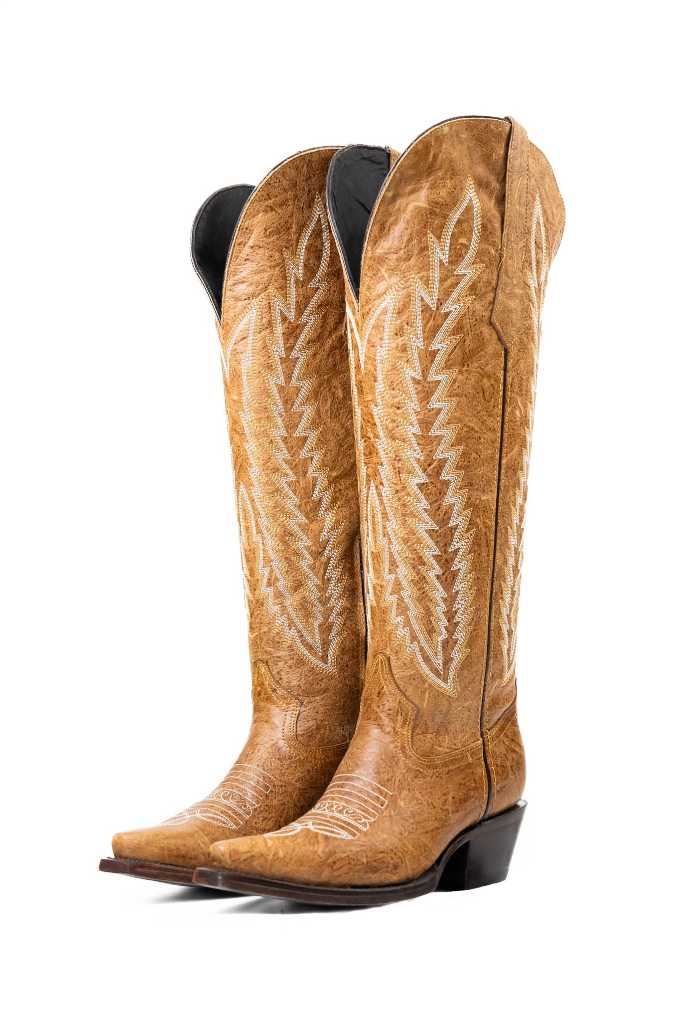 Gia Tall Wide Calf Snip Toe Cowgirl Boot - Image 7