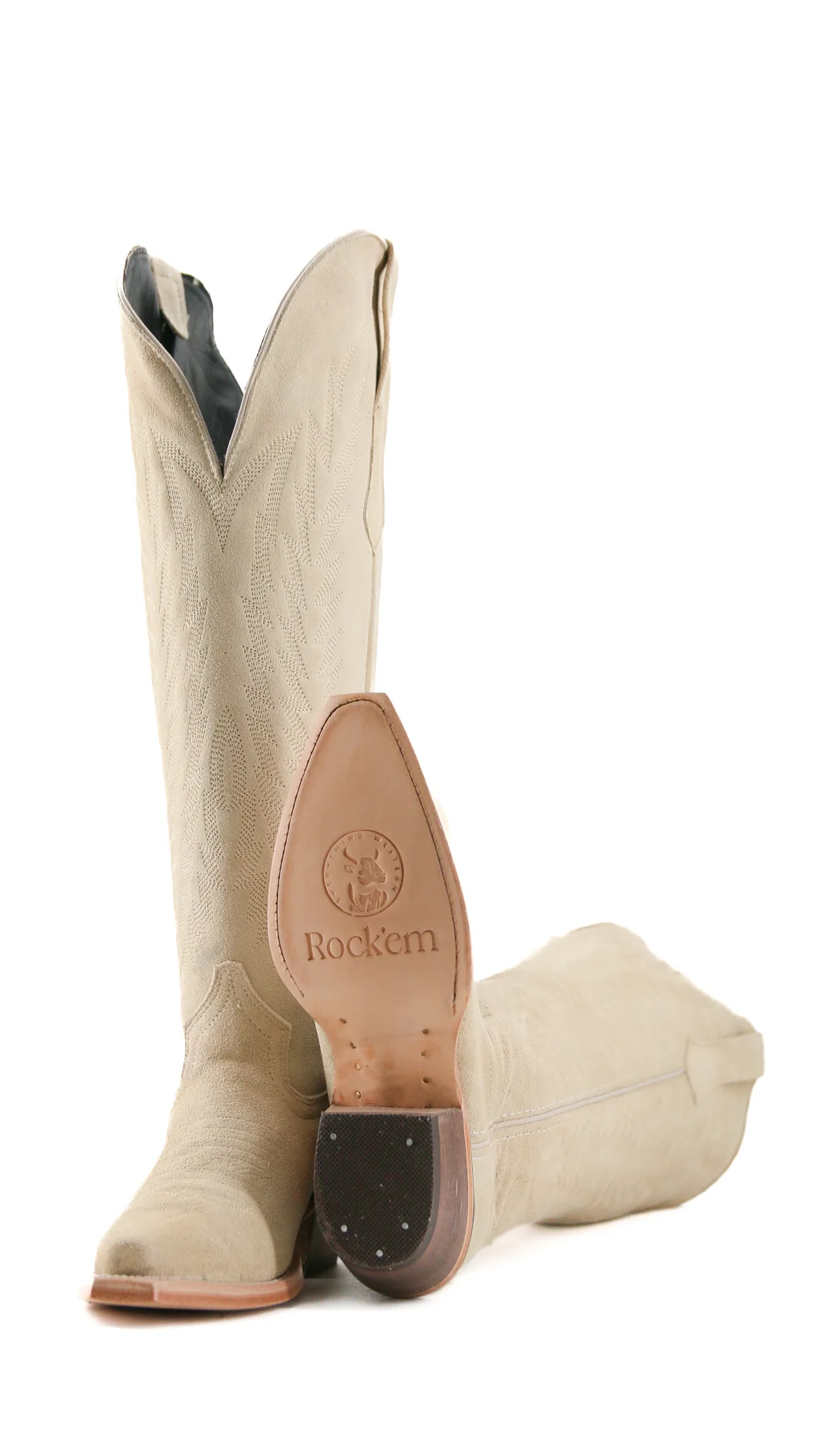 Gia Suede Tall Wide Calf Snip Toe Cowgirl Boot - Image 10