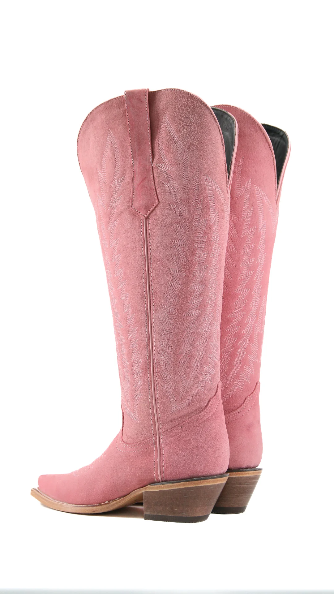 Gia Suede Tall Wide Calf Snip Toe Cowgirl Boot - Image 14