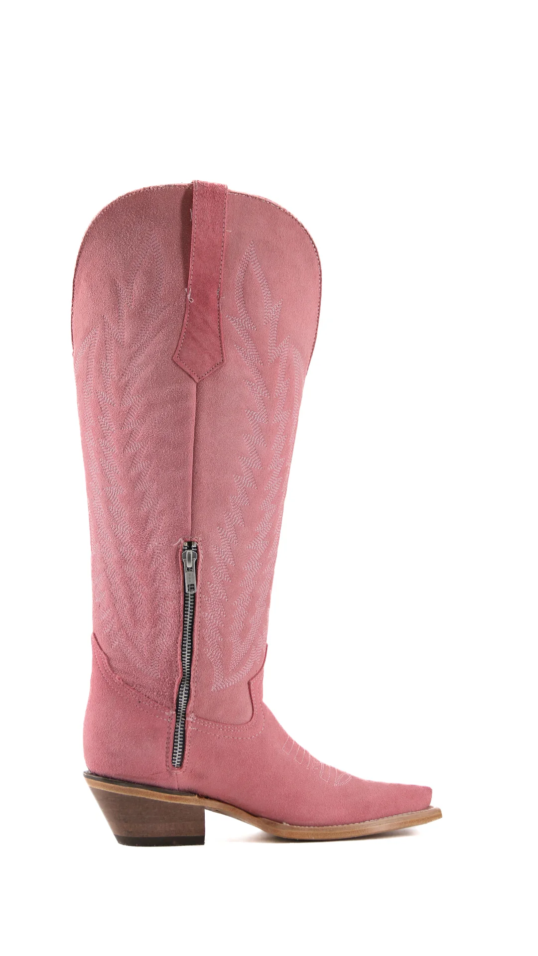 Gia Suede Tall Wide Calf Snip Toe Cowgirl Boot - Image 15