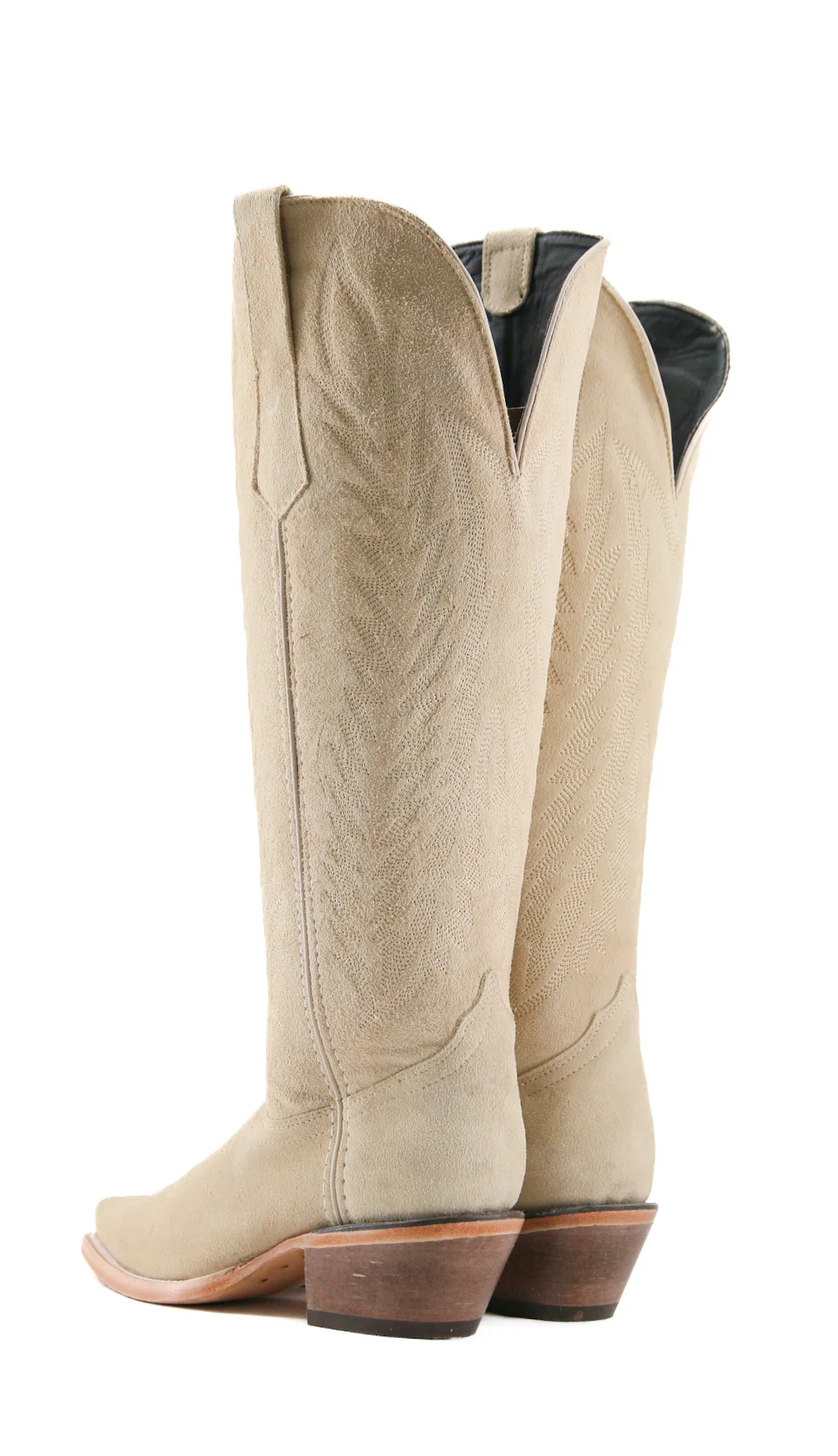 Gia Suede Tall Wide Calf Snip Toe Cowgirl Boot - Image 9