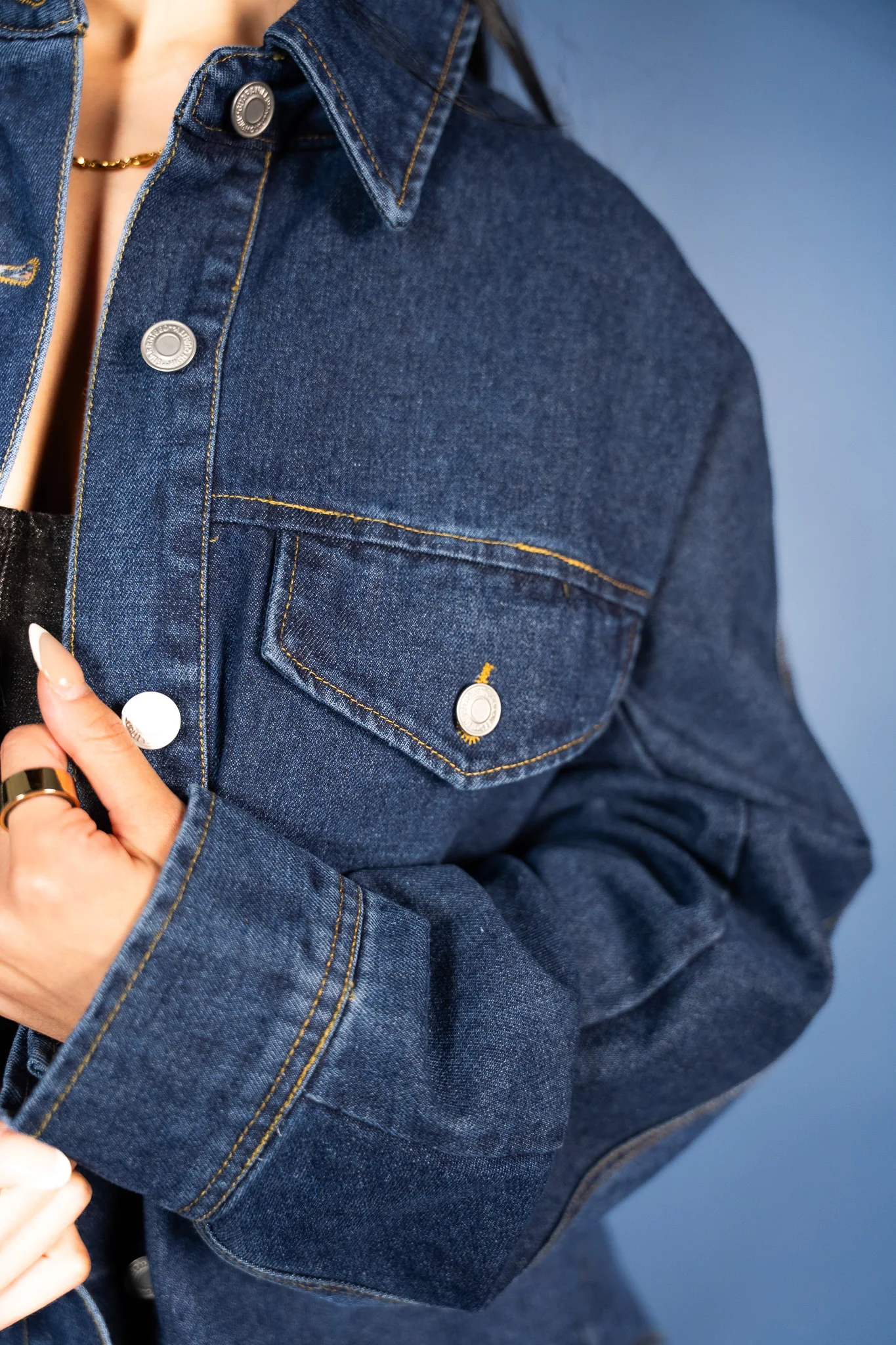 Odalys Oversized Denim Shacket - Image 4