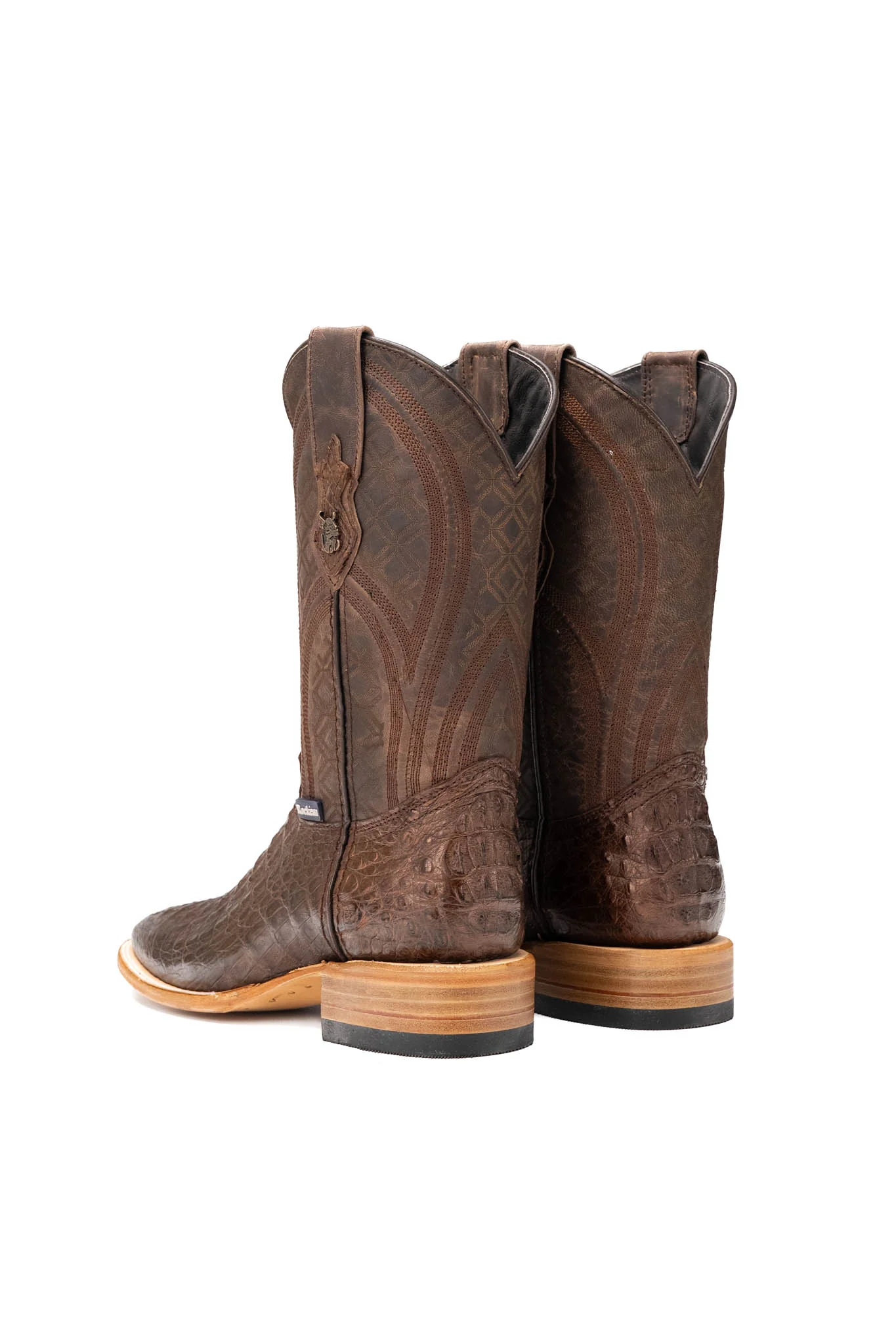 Walter Caiman Exotic Square Toe Cowboy Boot - Image 3
