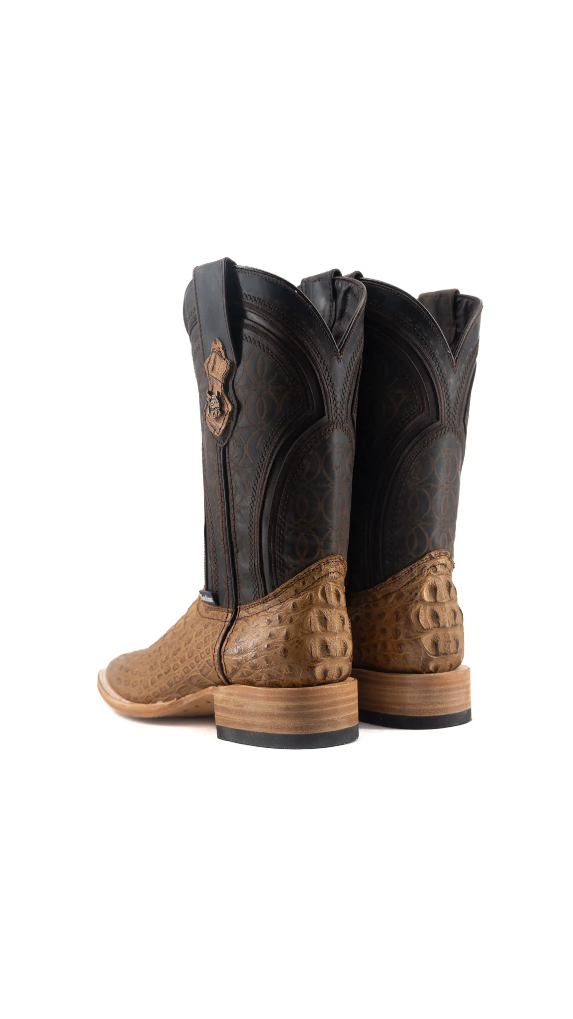 Walter Caiman Exotic Square Toe Cowboy Boot - Image 9