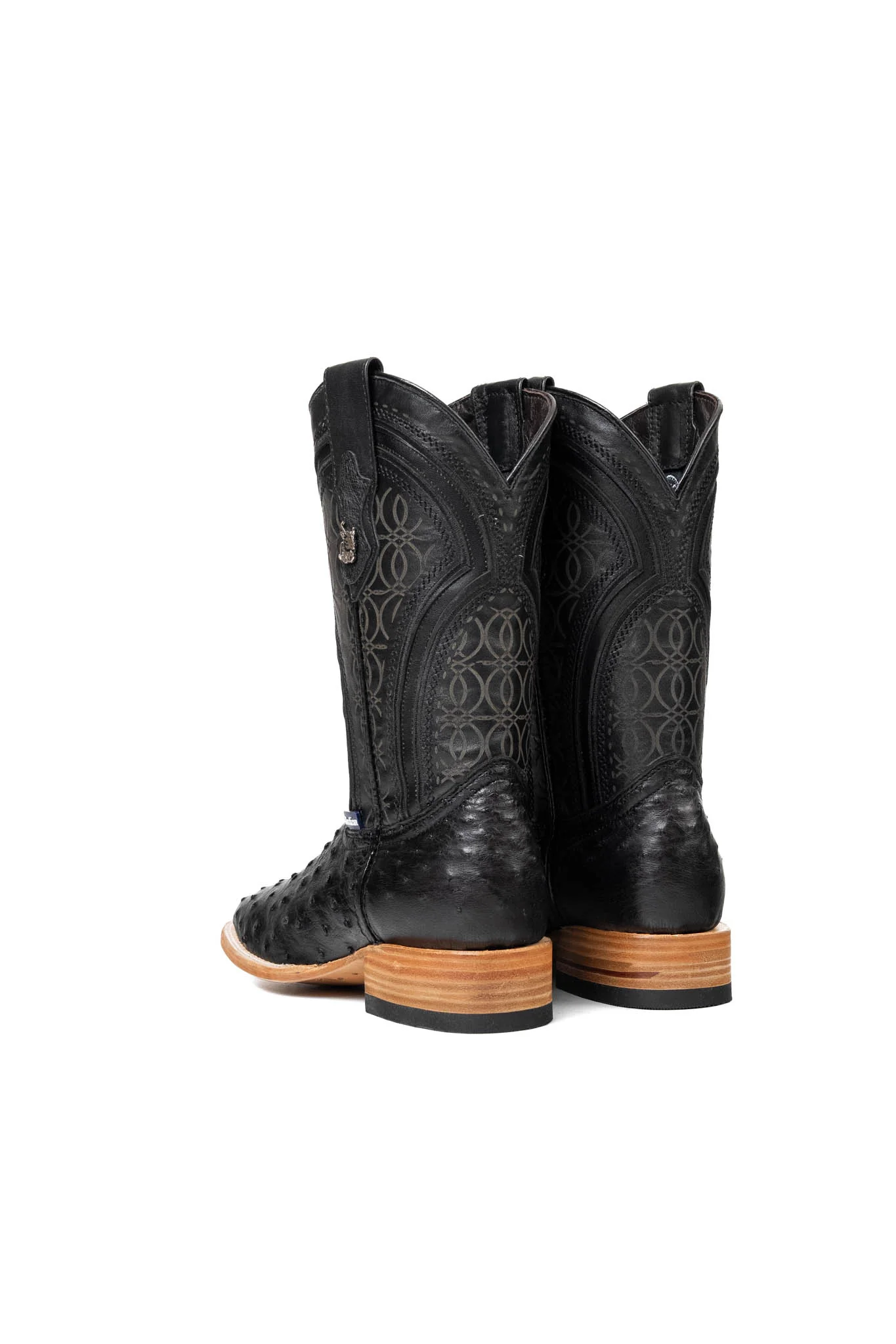 Walter Ostrich Exotic Square Toe Cowboy Boot - Image 20