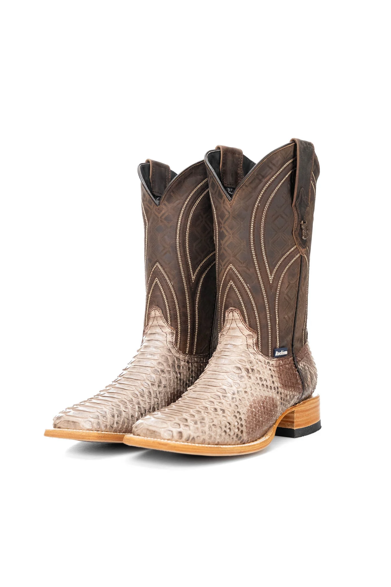 Walter Python Exotic Square Toe Cowboy Boot - Image 13