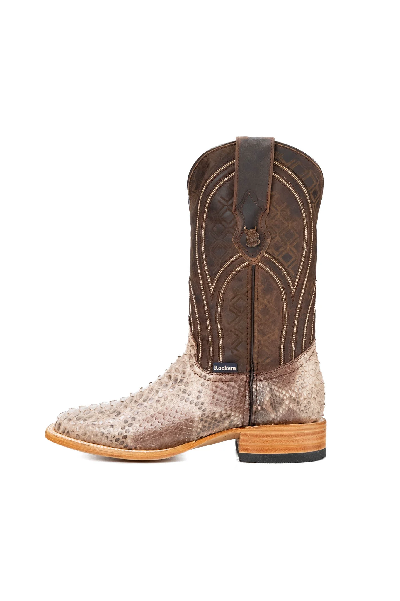 Walter Python Exotic Square Toe Cowboy Boot - Image 14