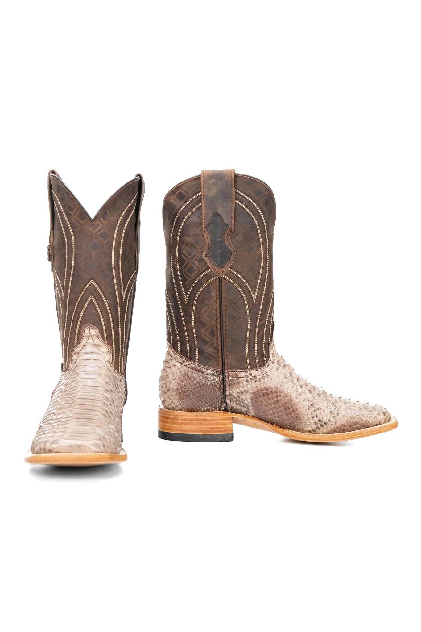 Walter Python Exotic Square Toe Cowboy Boot - Image 16